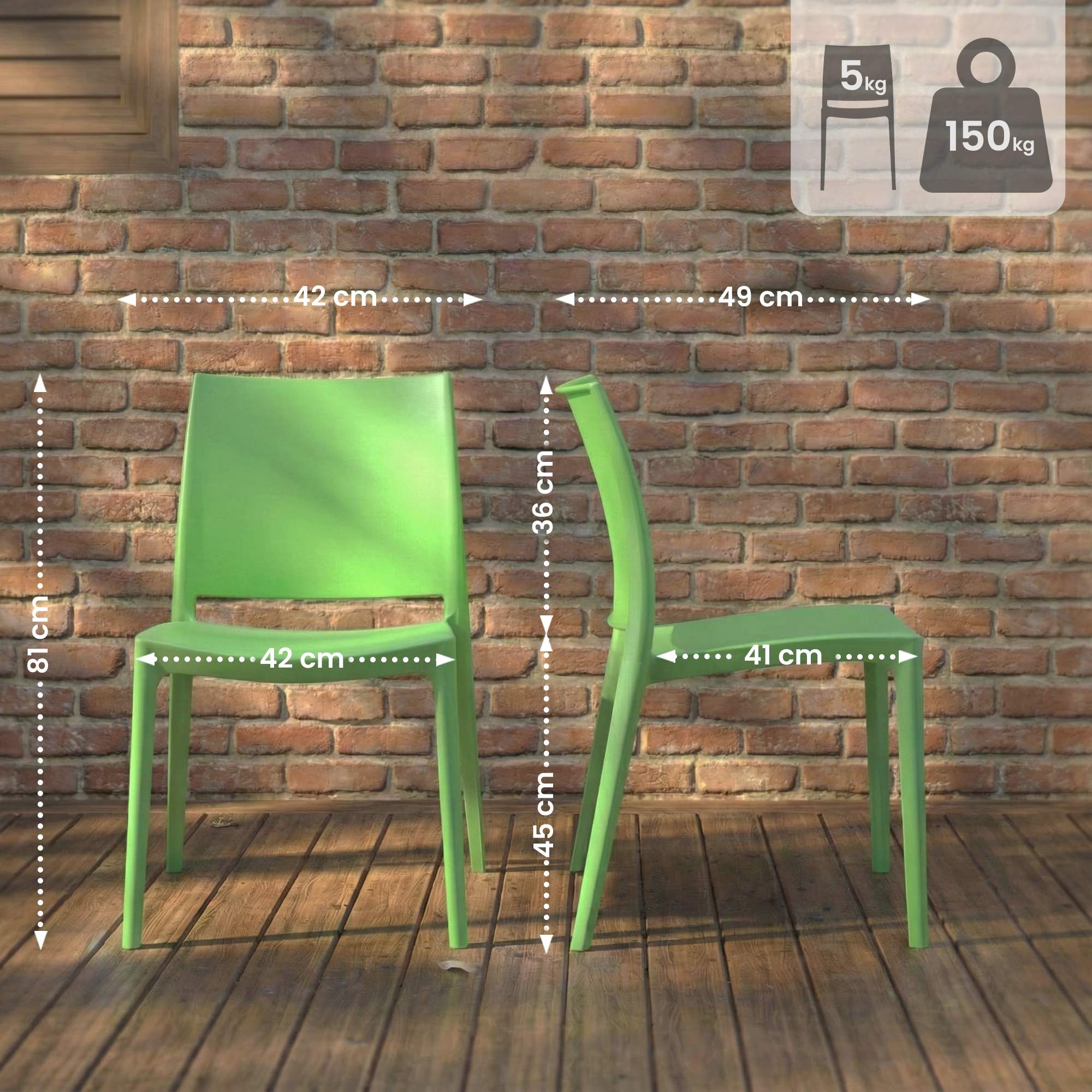 Set da 2 sedie da giardino Meton