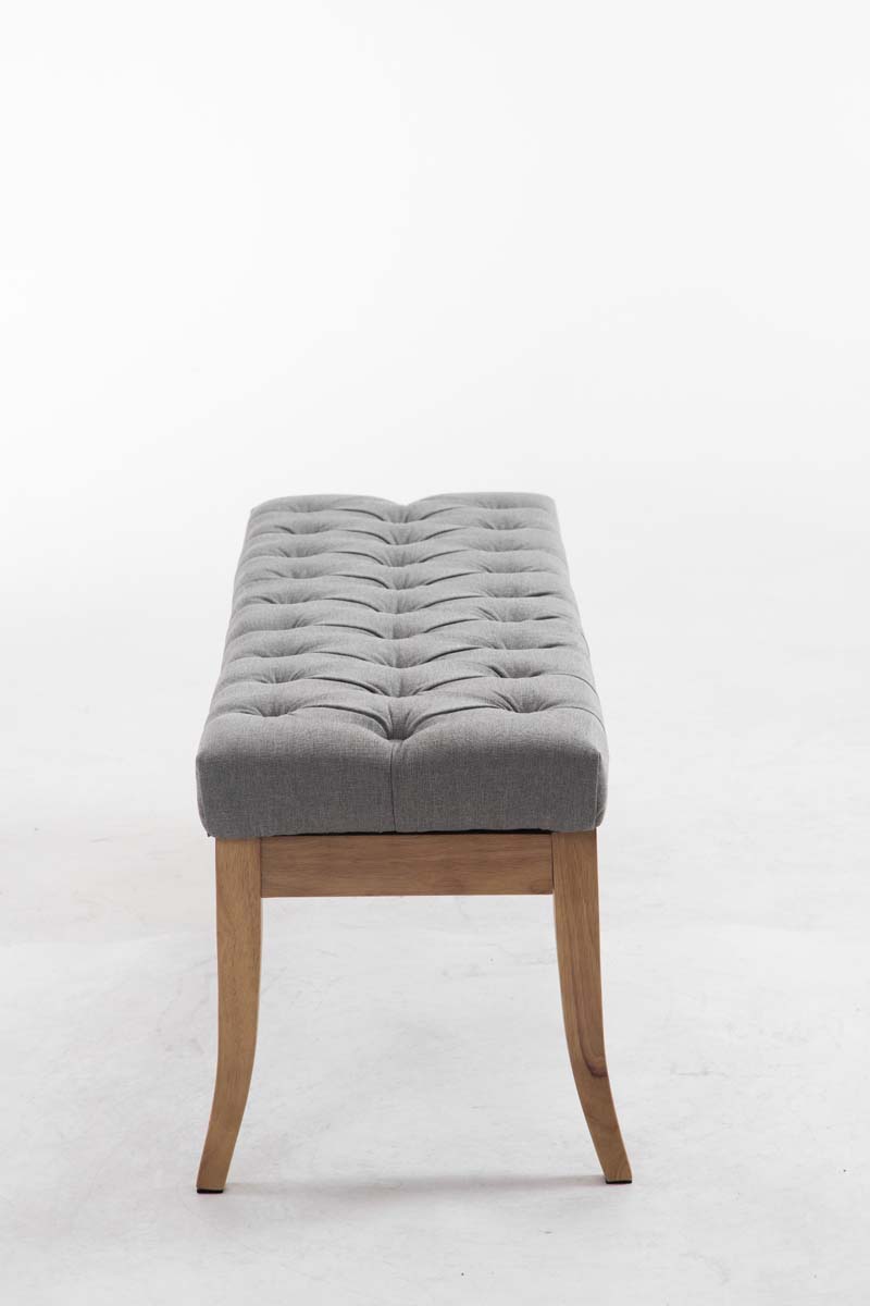 Panca design RAMSES in legno chiaro antico tessuto