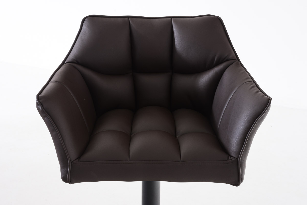 Sgabello da bar Damaso con rivestimento in similpelle