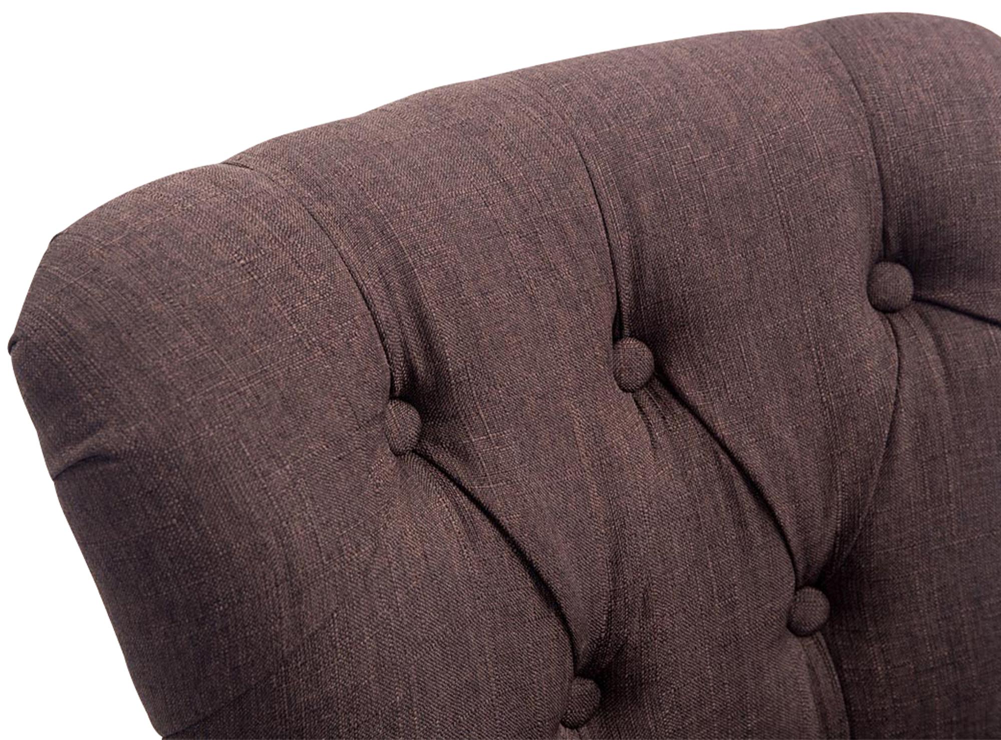 Sgabello Lakewood stoffa antico-scuro