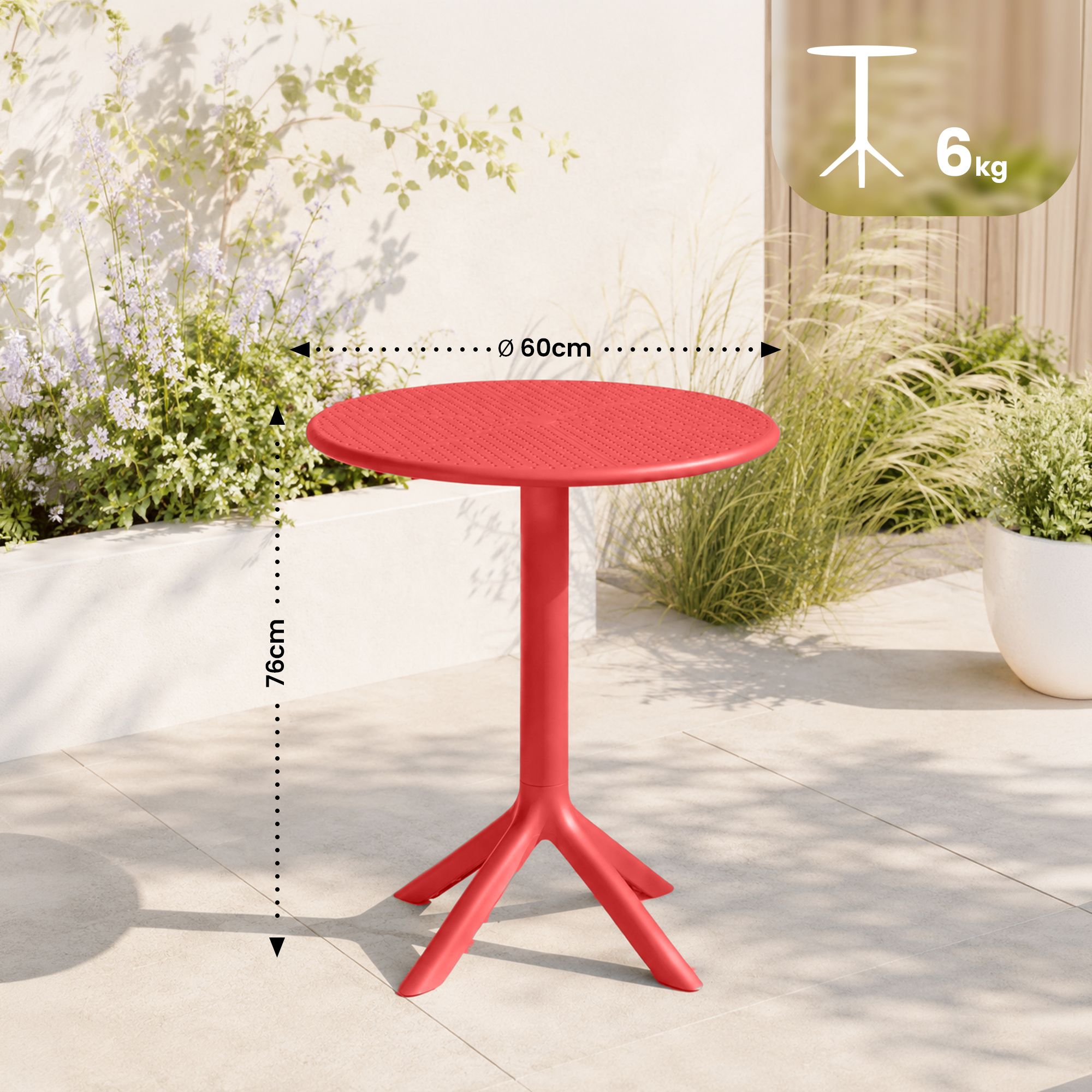 Tavolo rotondo Lacota 60 cm