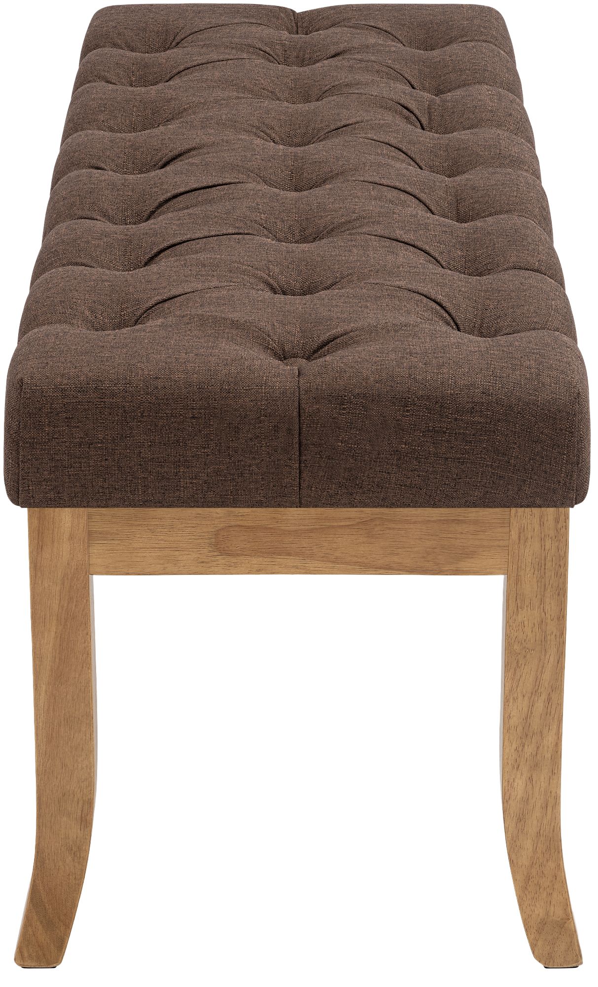 Panca design RAMSES in legno chiaro antico tessuto
