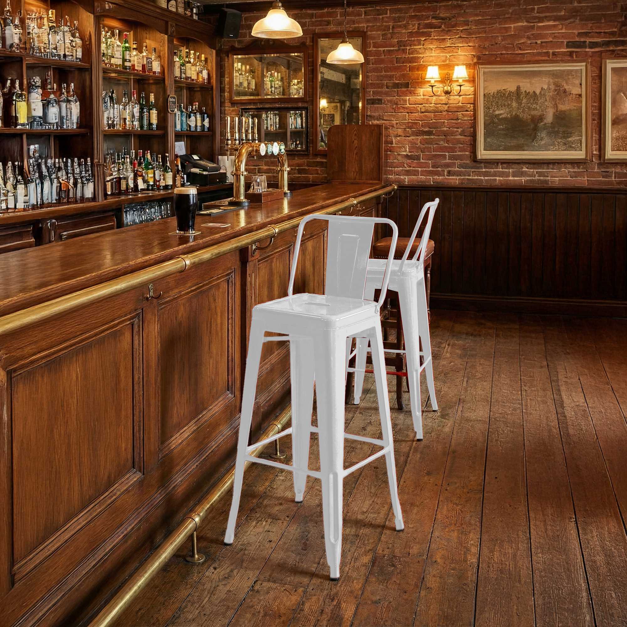 Set di 4 sgabelli da bar Mason
