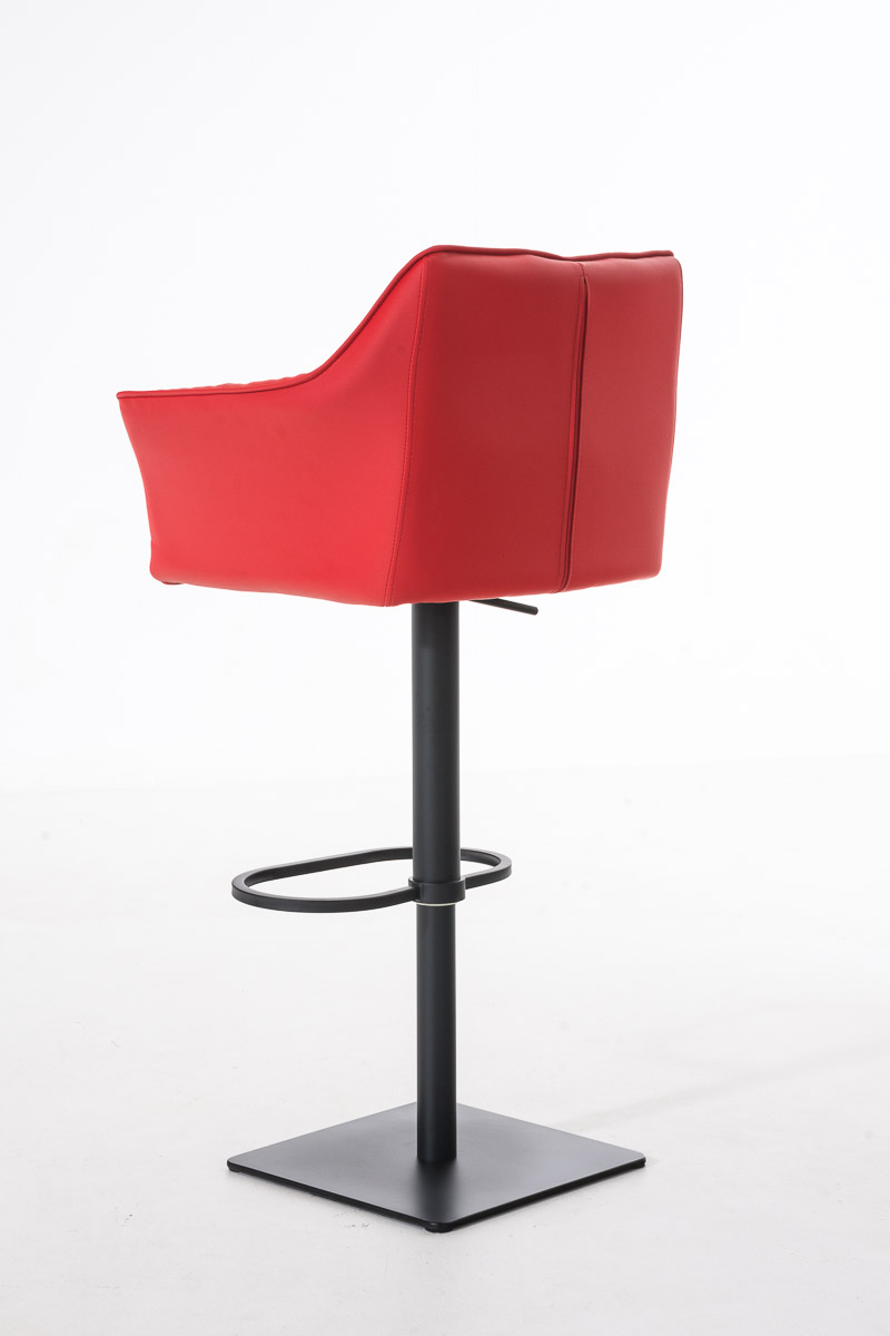 Sgabello da bar Damaso con rivestimento in similpelle