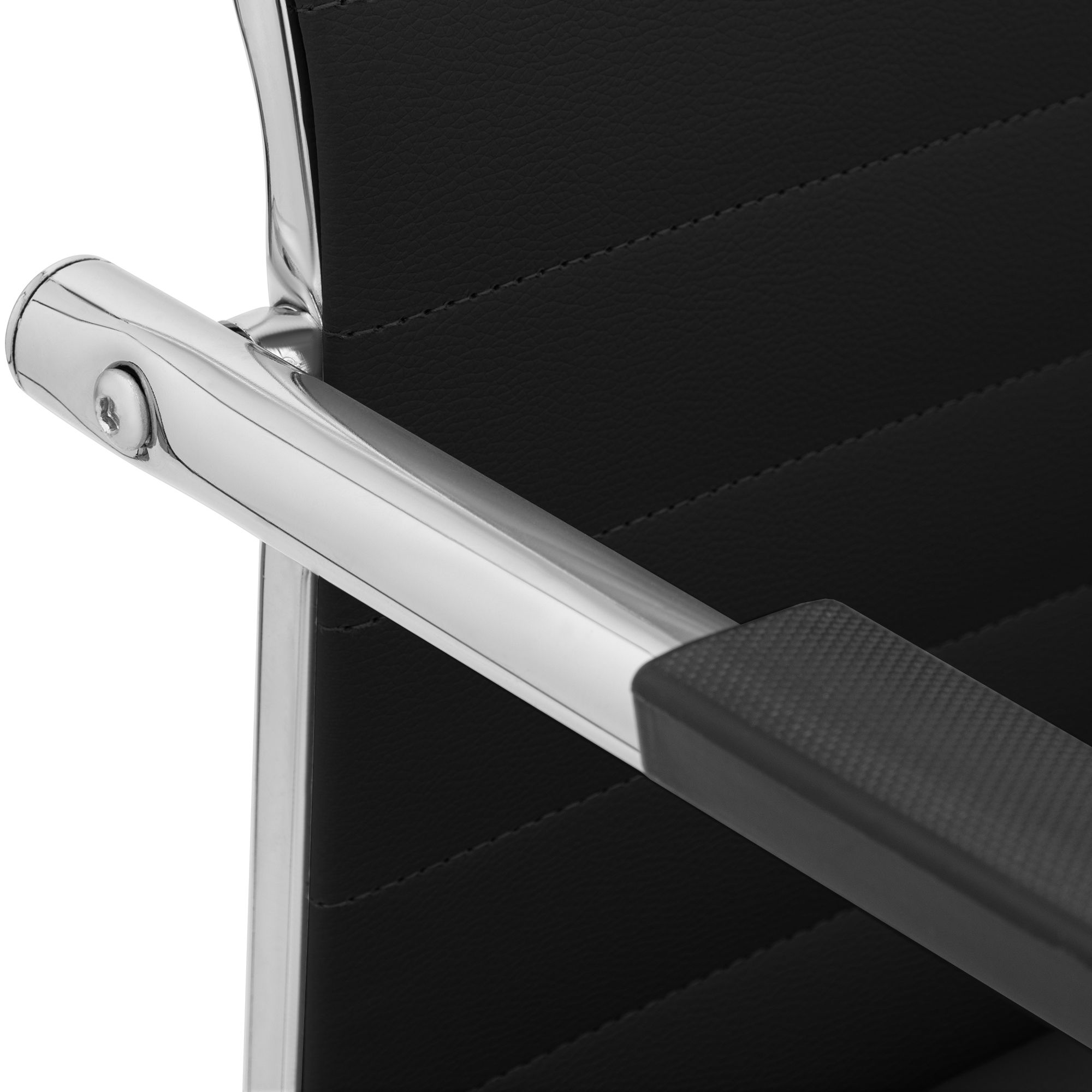 Sedia cantilever Hakon in similpelle
