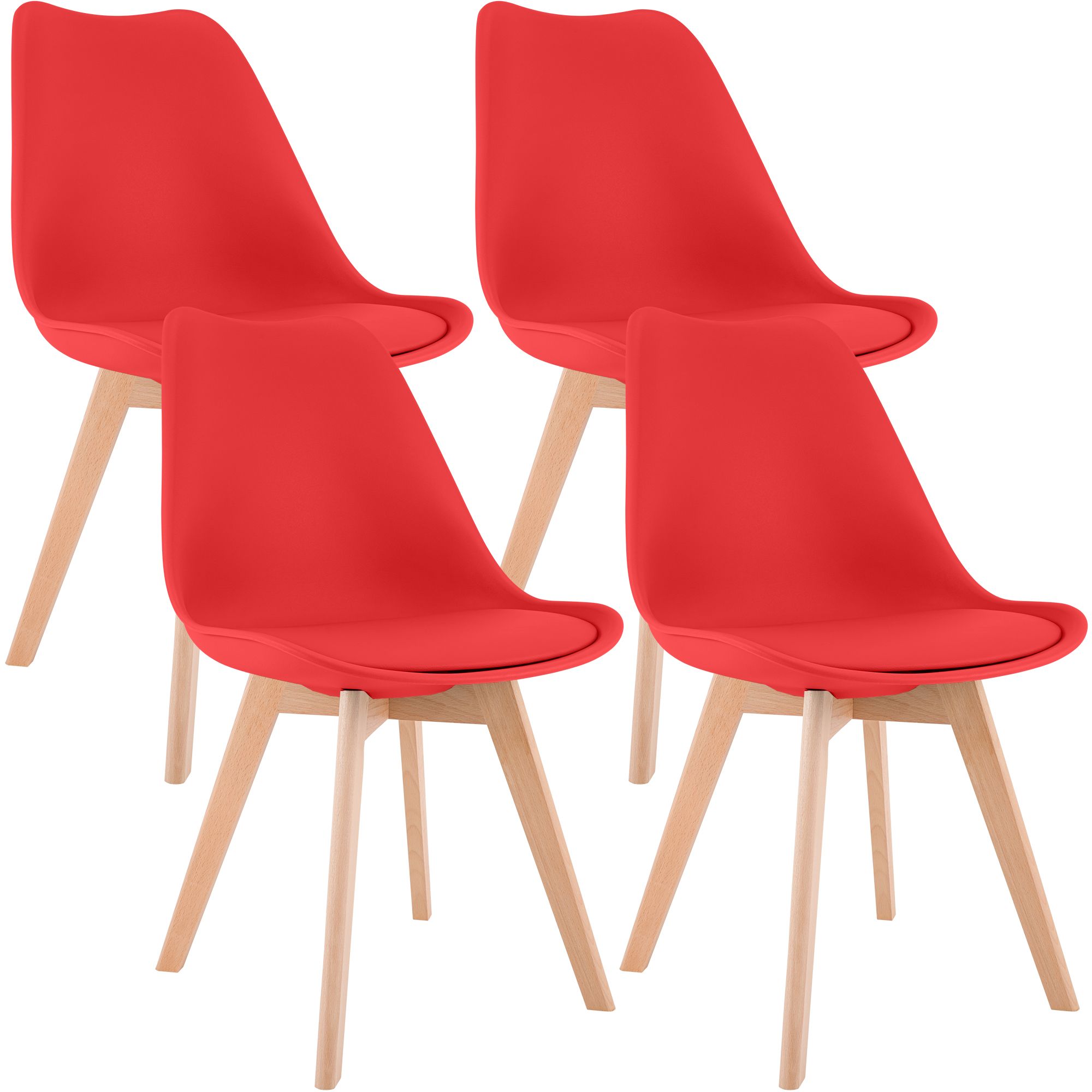 Set 4 sedie da pranzo Linares eleganti e confortevoli per ogni ambiente