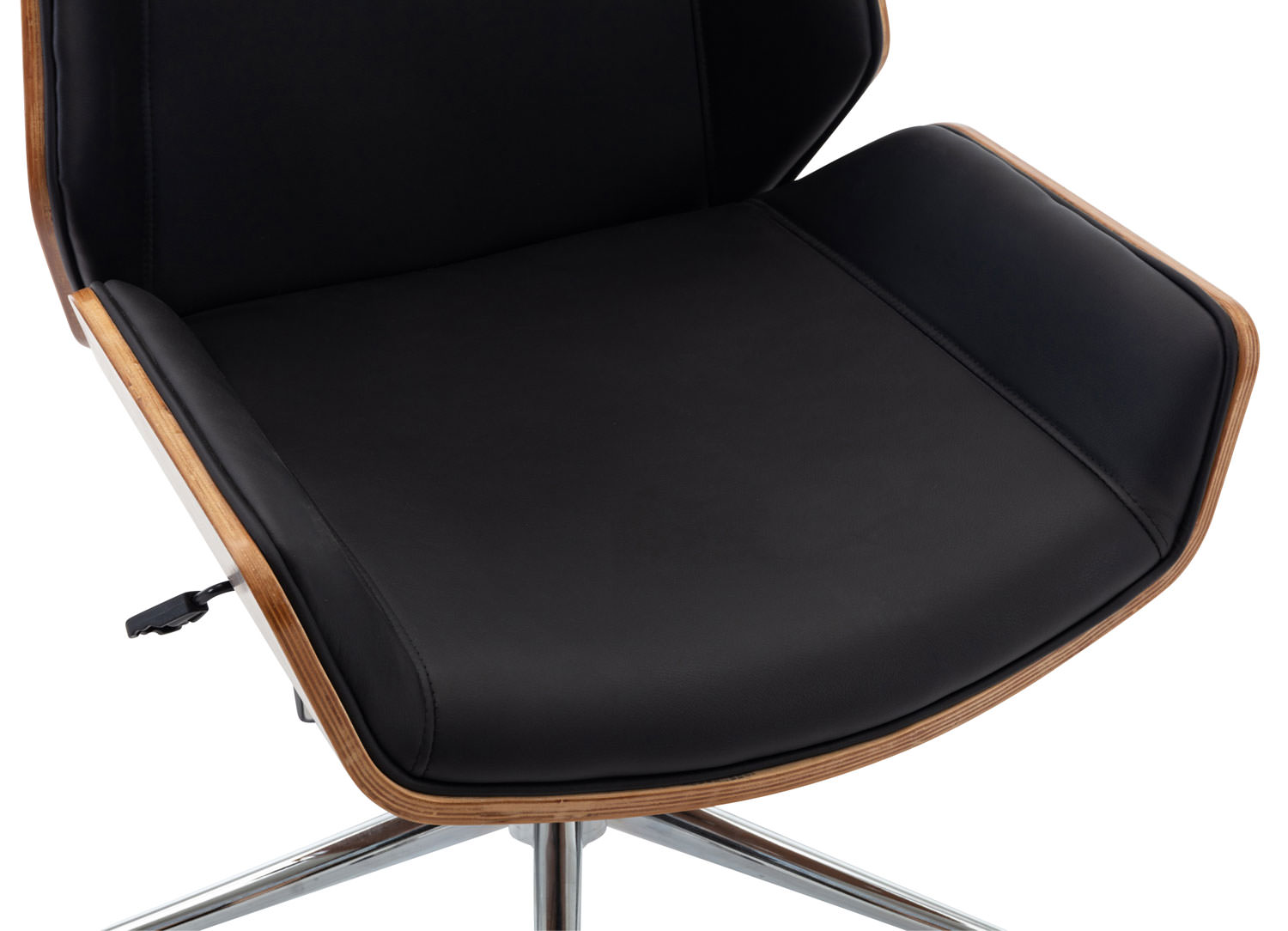 Poltrona Direttore Breda In Similpelle E Legno
