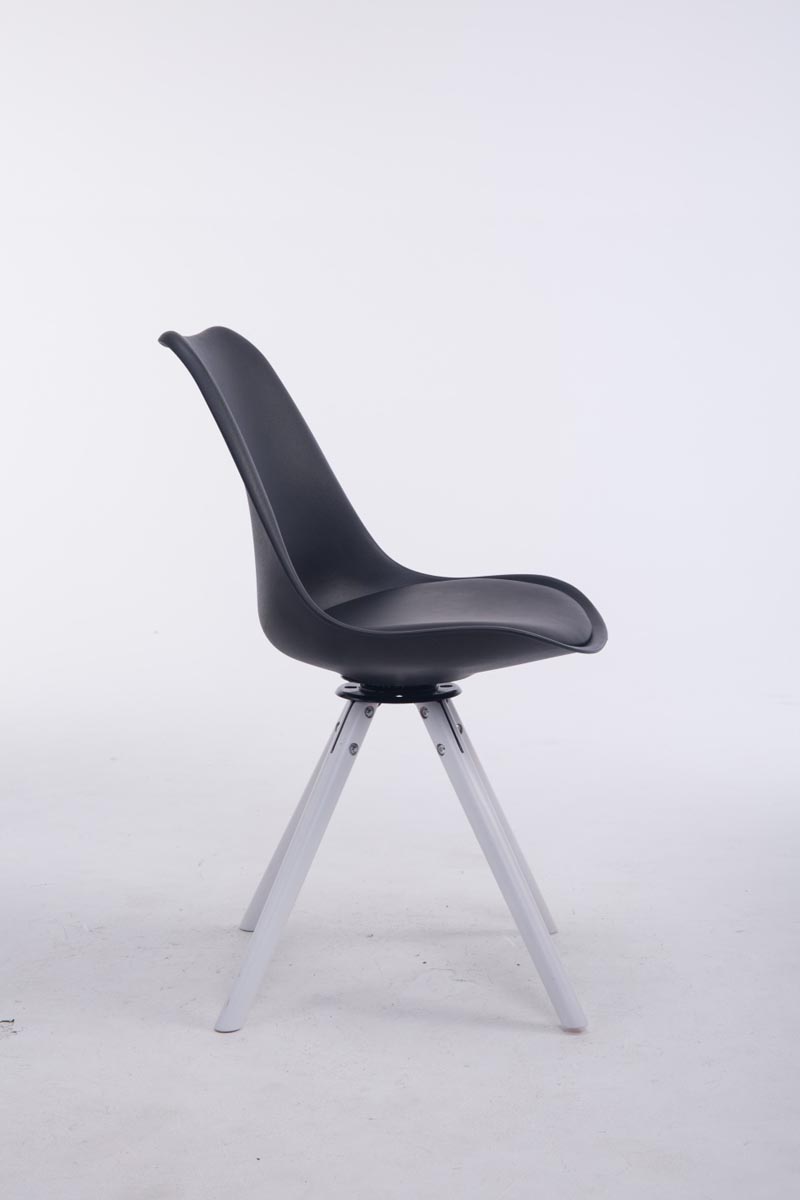 Sedia design Troyes Girevole Similpelle Rotondo