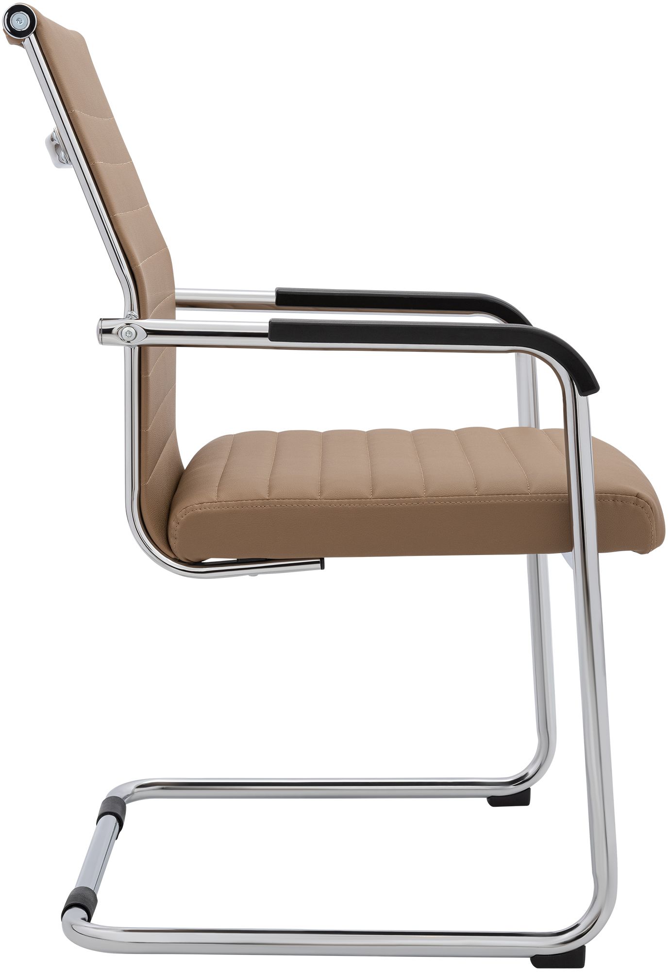 Sedia cantilever Hakon in similpelle