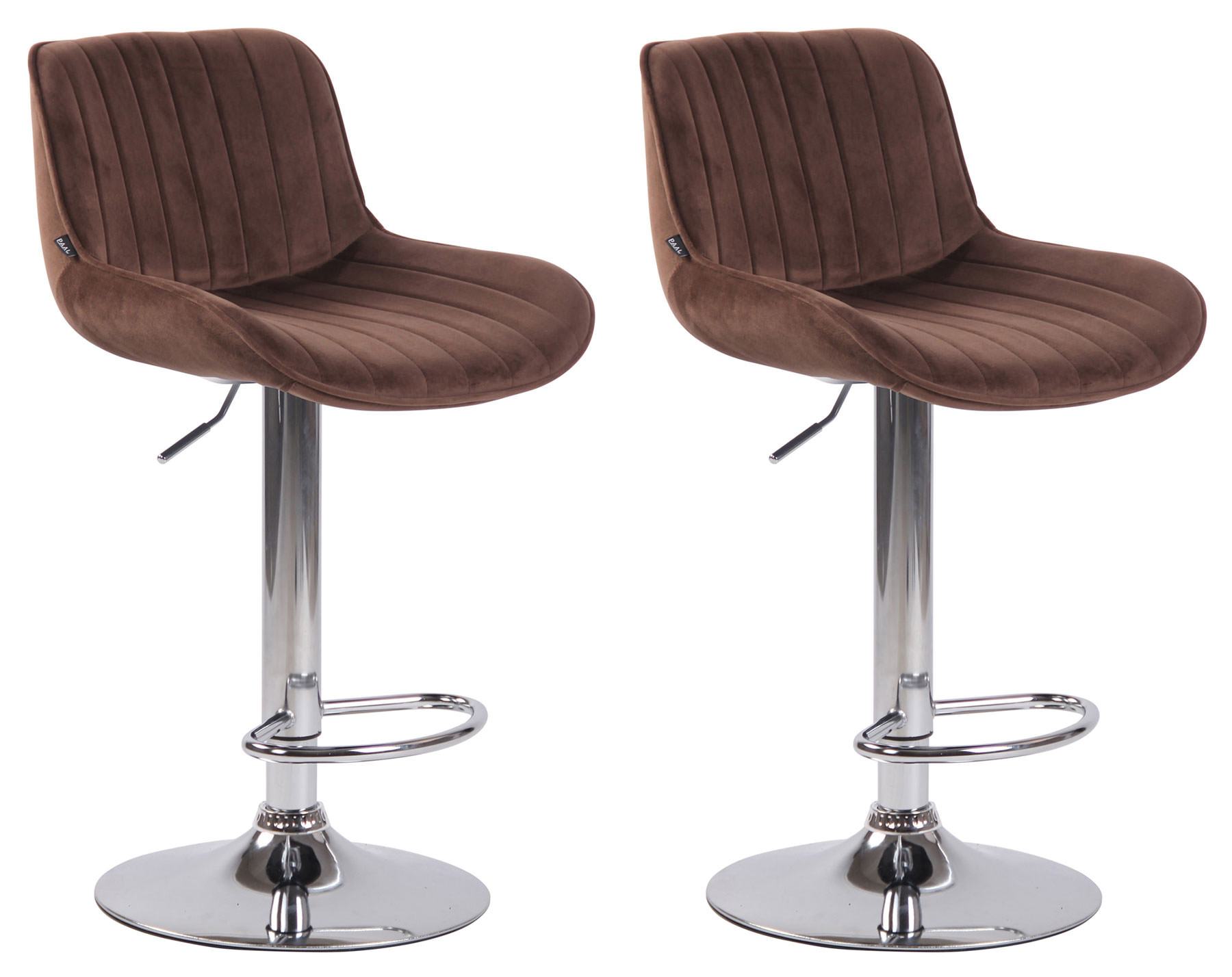 Set di 2 sgabelli da bar Lentini Velvet