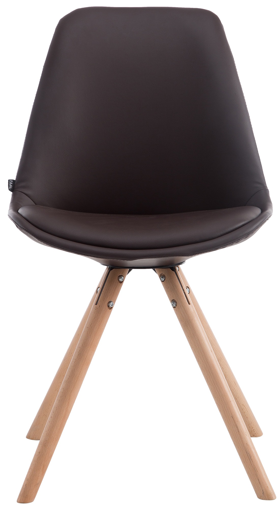 Sedia visitatore Laval in similpelle gambe tonde