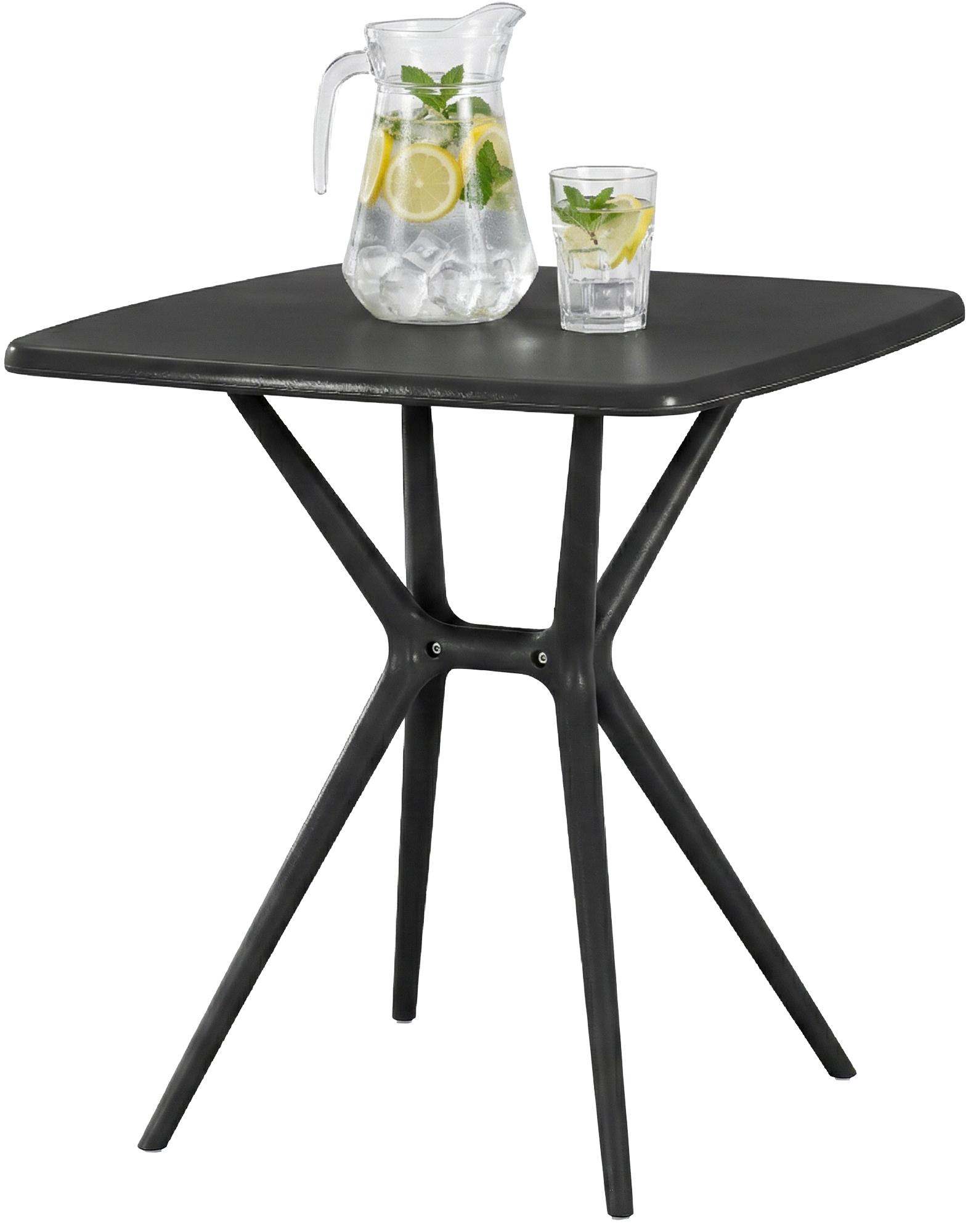 Tavolo da giardino Becky quadrato 72 x 72 cm