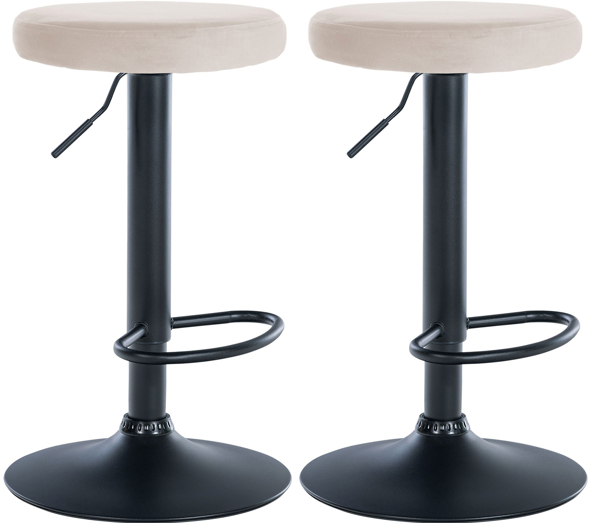 Set di 2 sgabelli da bar Ponte velvet