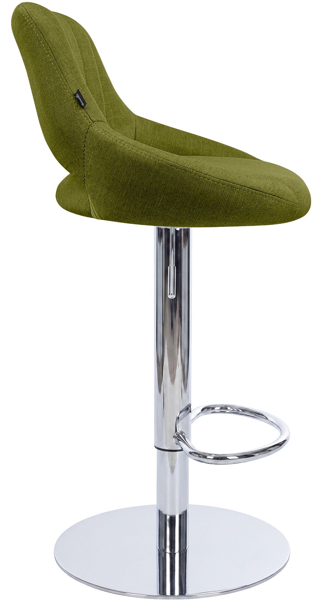 Set di 2 sgabelli da bar Milet cromati con base extra pesante