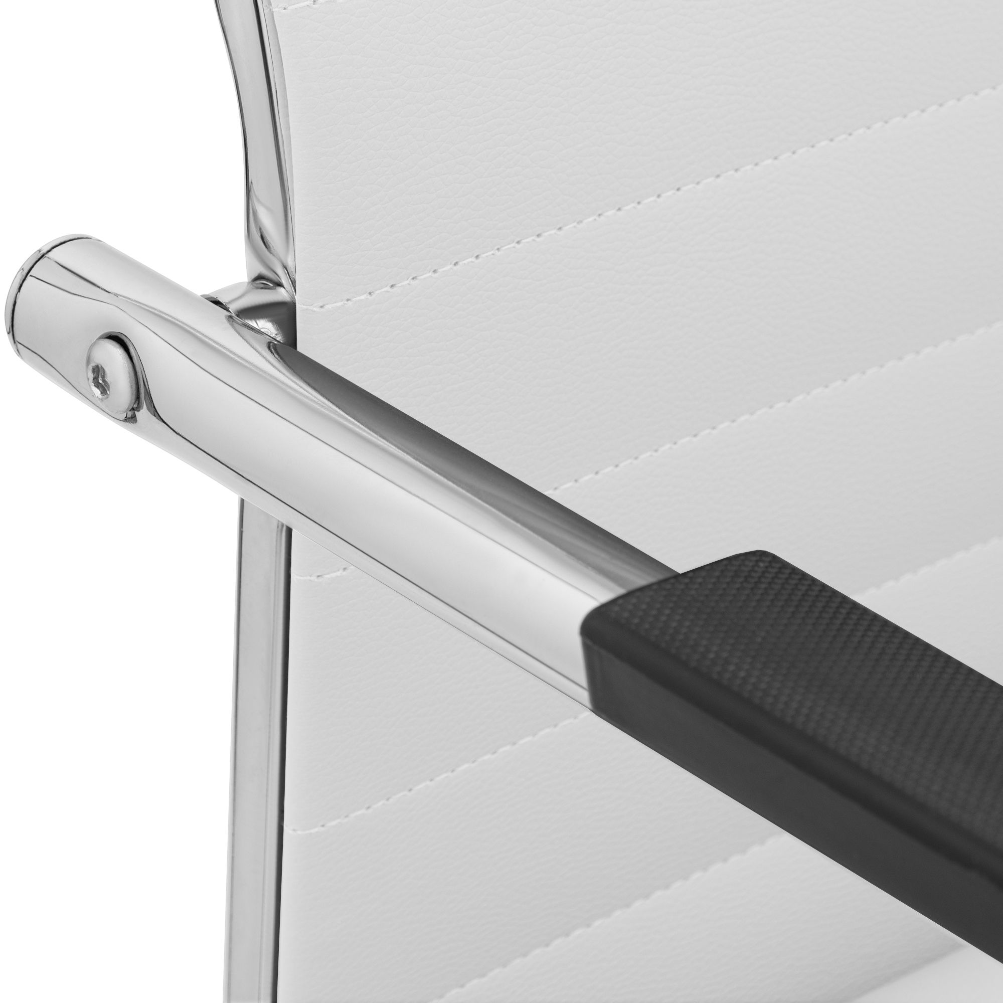 Sedia cantilever Hakon in similpelle