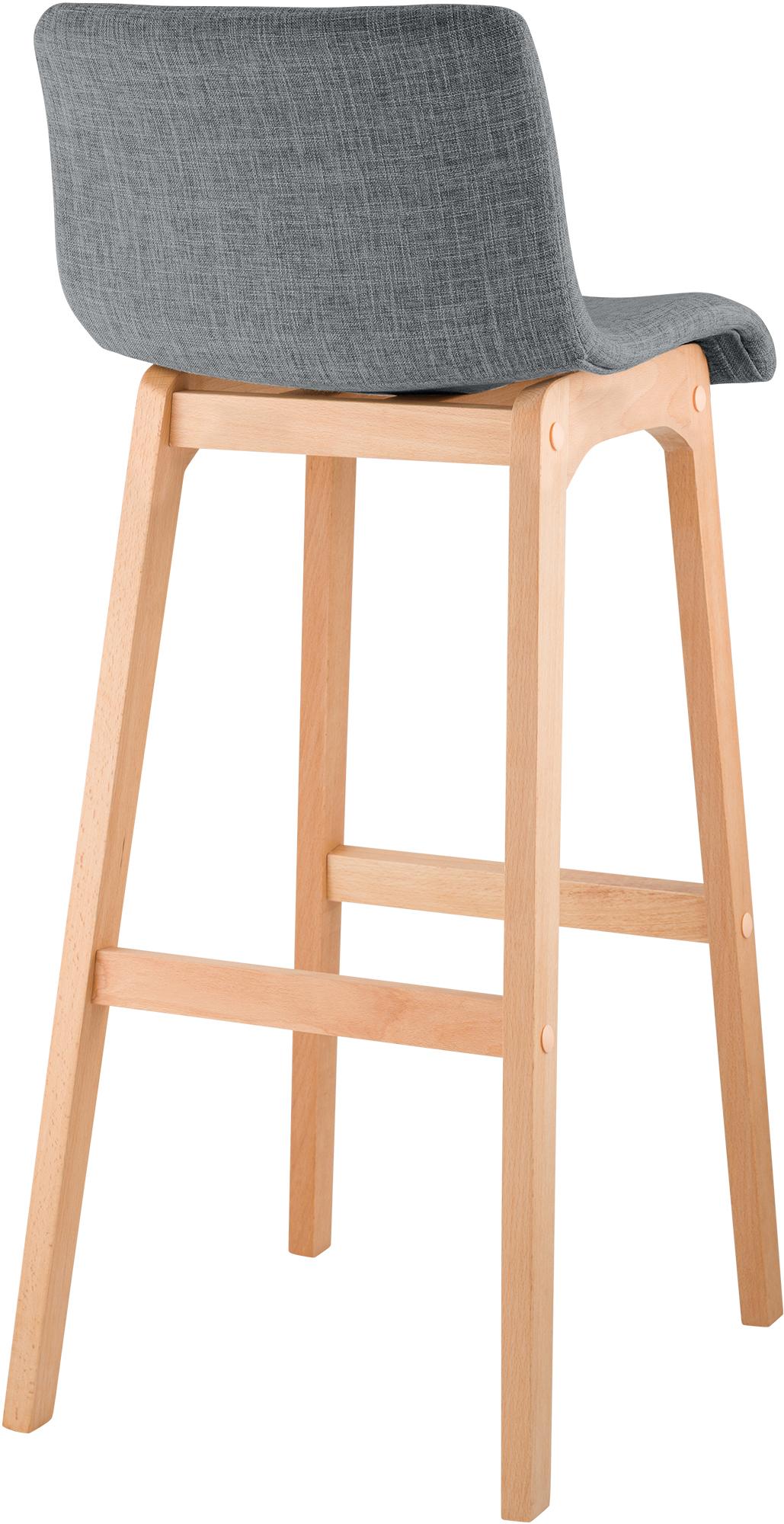 Sgabello da Bar Hover Tessuto Base a Quattro Gambe Natura