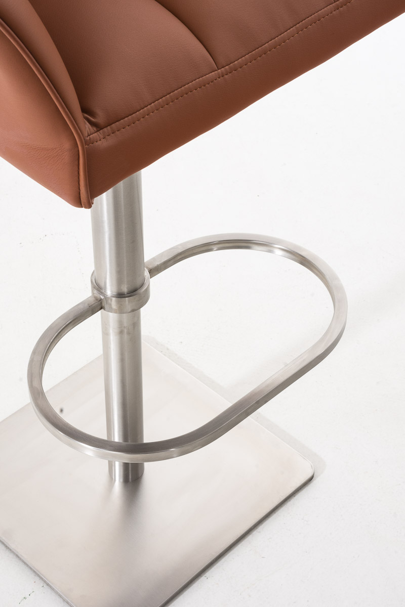 Sgabello da bar Damaso con rivestimento in similpelle
