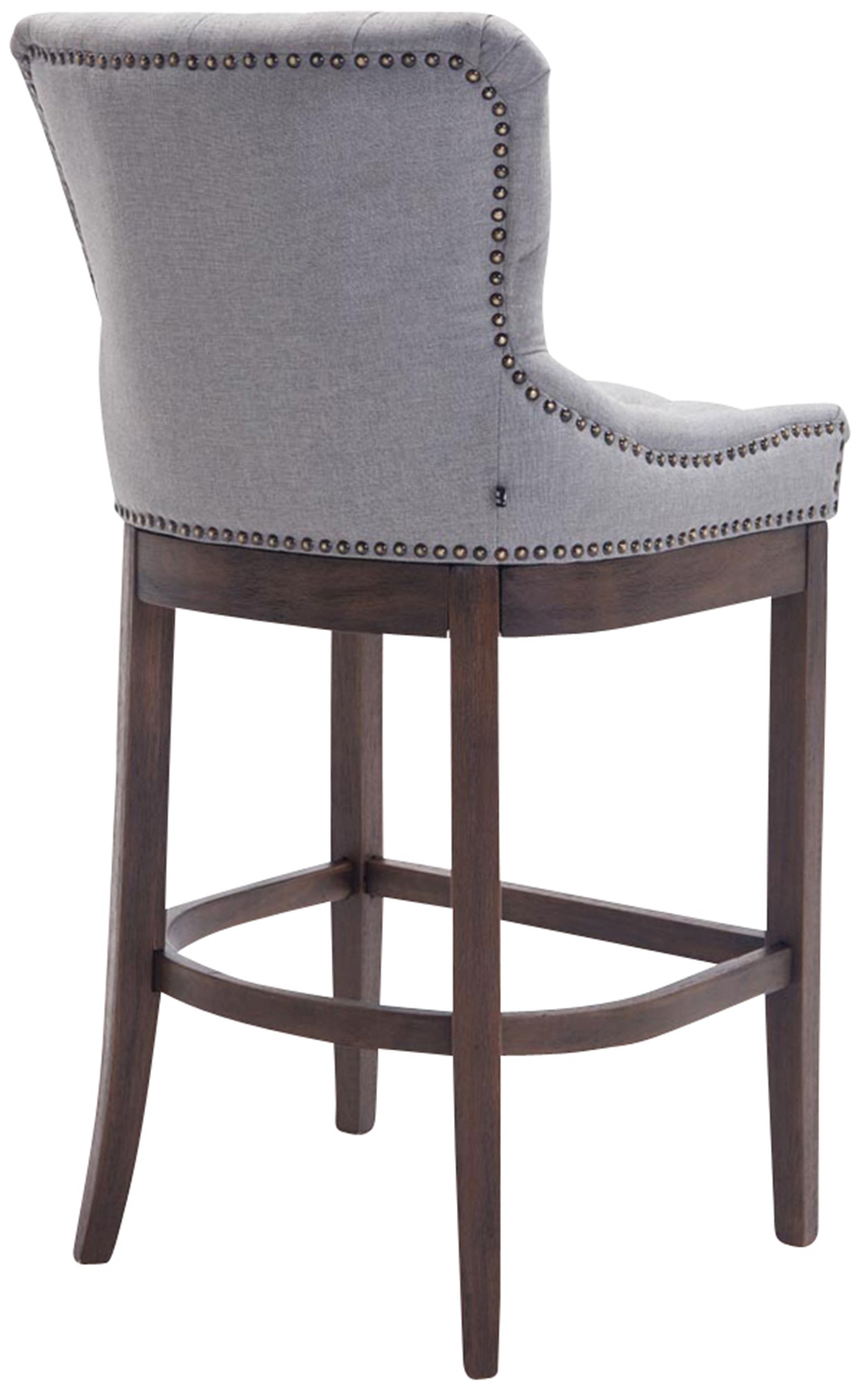 Sgabello Lakewood stoffa antico-scuro