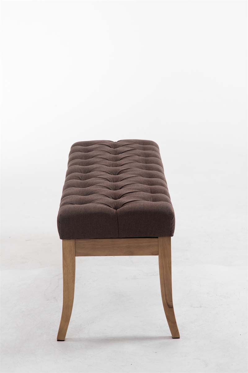 Panca design RAMSES in legno chiaro antico tessuto