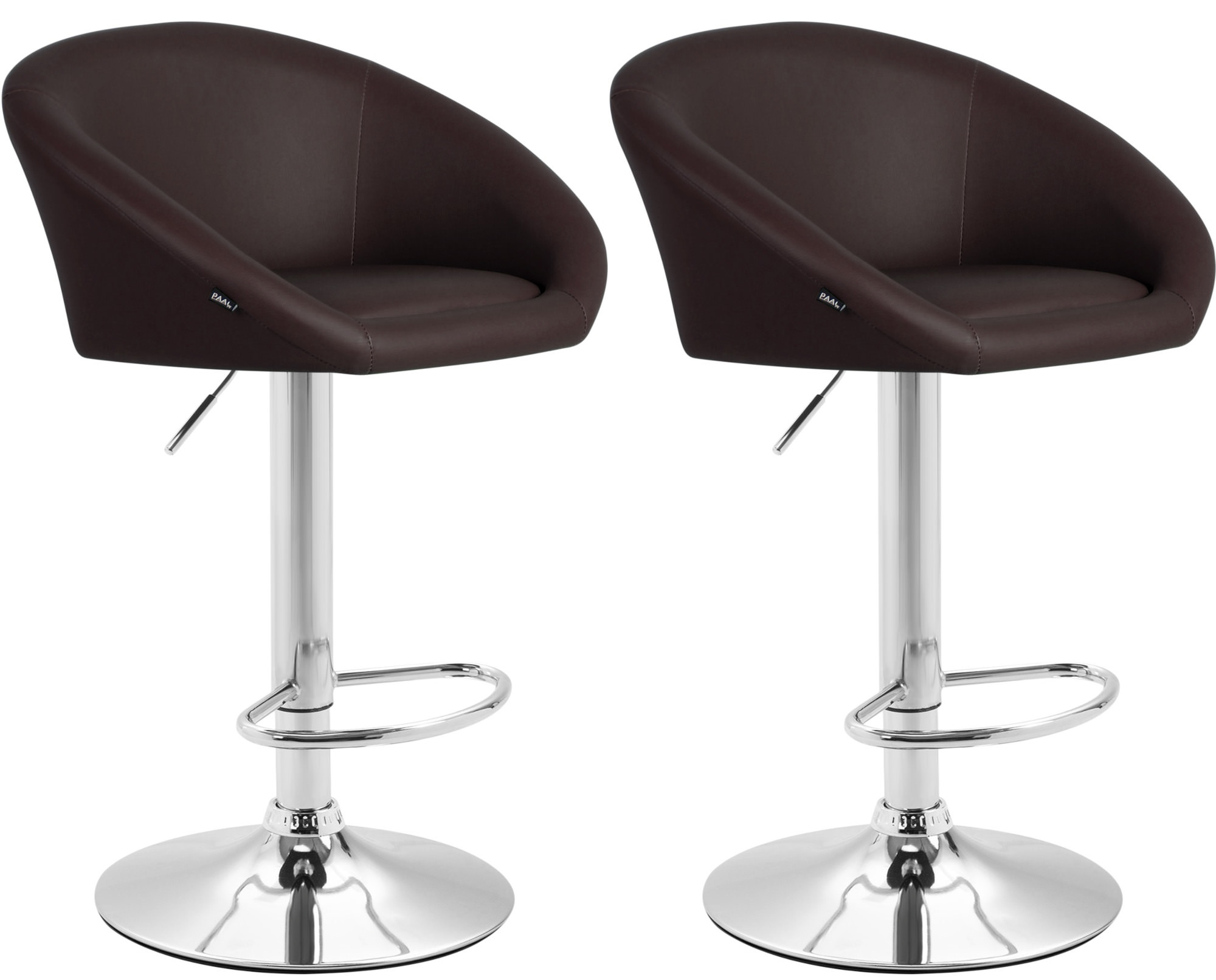 Set 2x Sgabelli Lounge Miami V2 in similpelle