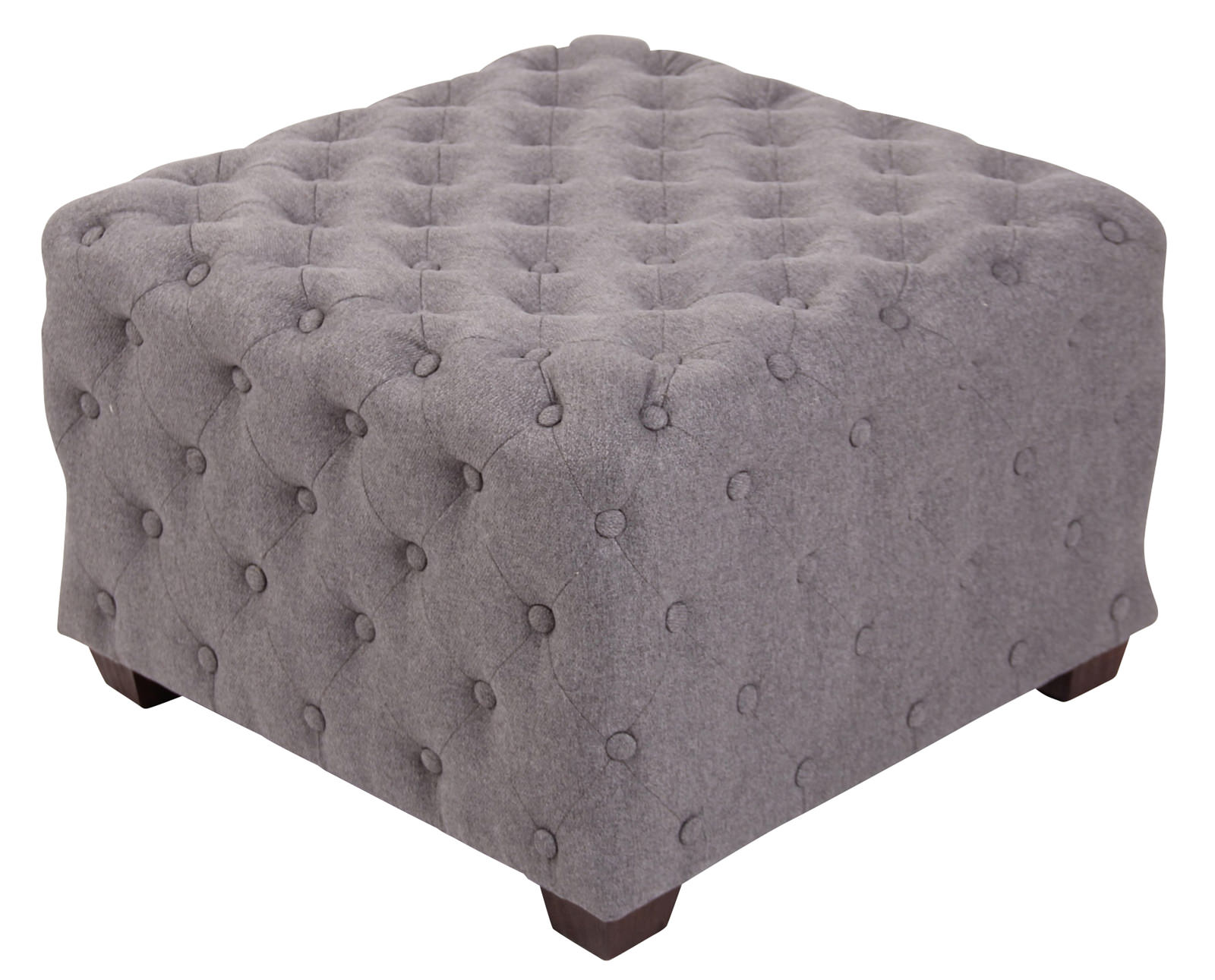 Pouf trapuntato Nimes in tessuto