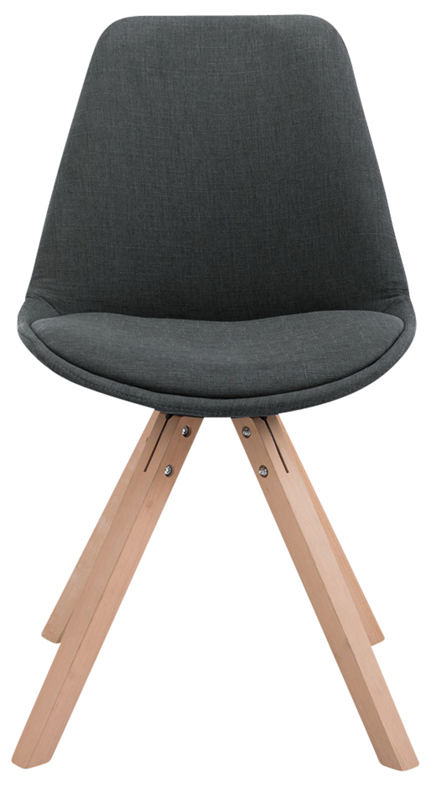 Set di 4 sedie per visitatori Toulouse Fabric Square