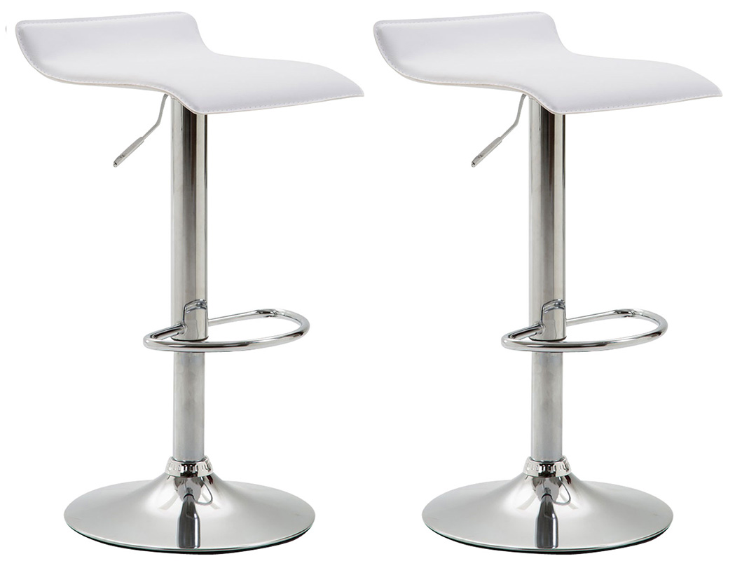 Set 2 Sgabelli Bar Dyn V2 In Similpelle