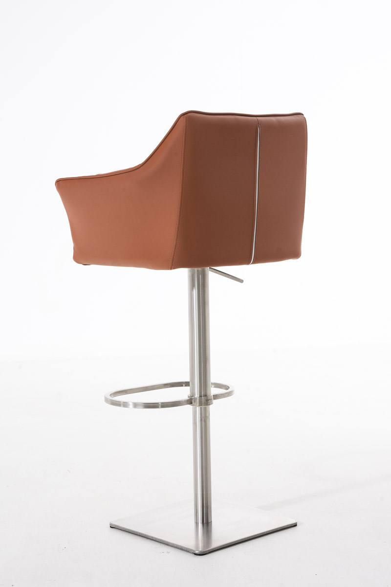 Sgabello da bar Damaso con rivestimento in similpelle