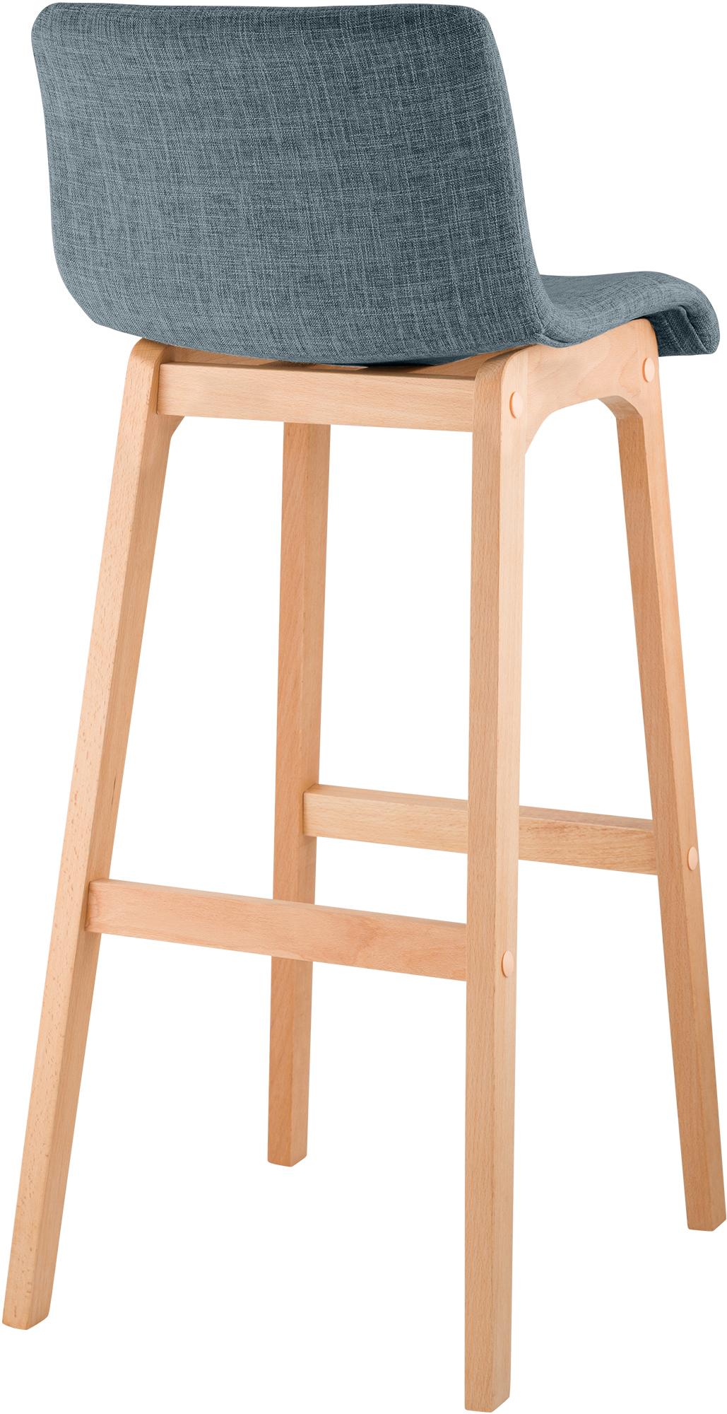 Sgabello da Bar Hover Tessuto Base a Quattro Gambe Natura