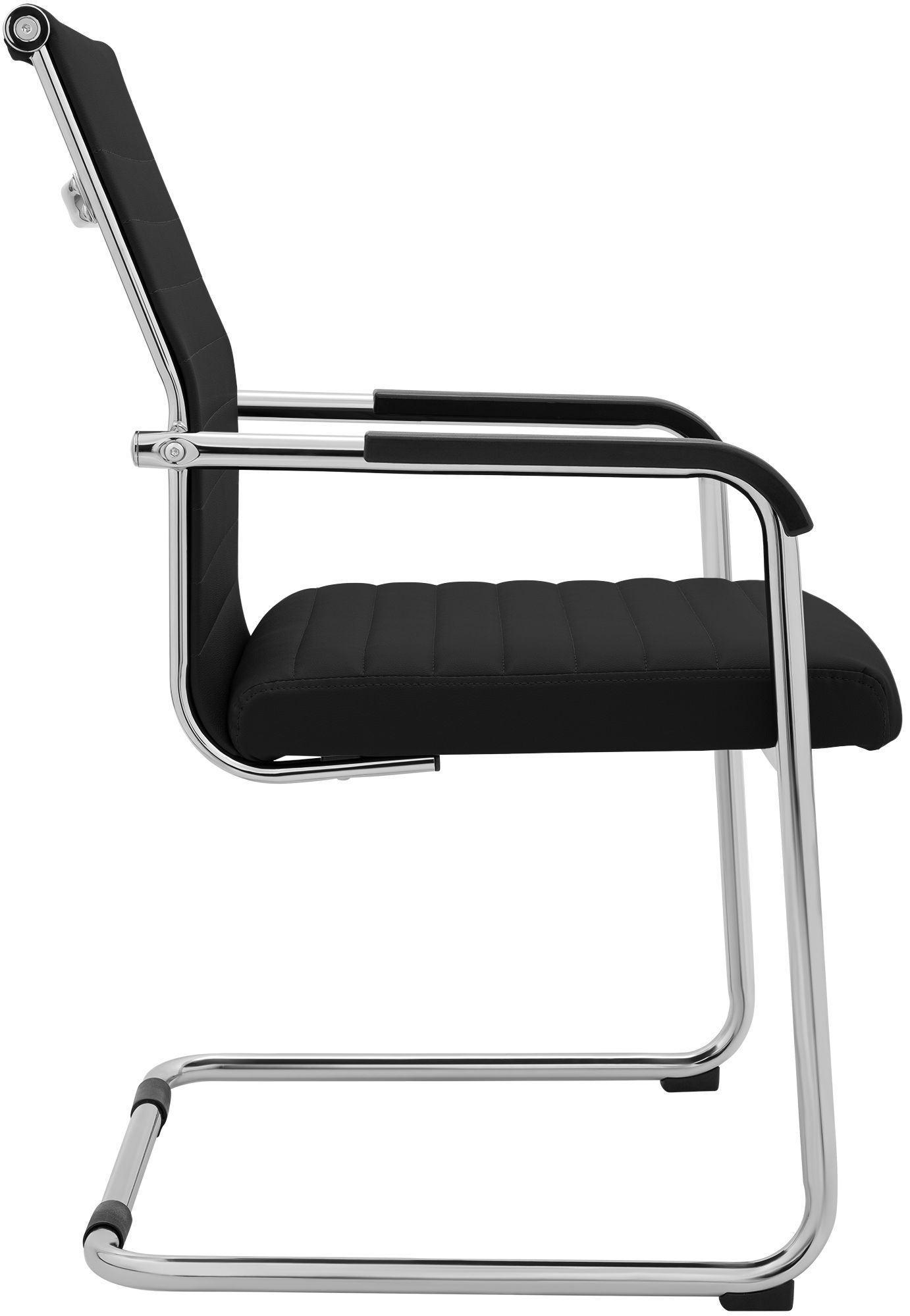Sedia cantilever Hakon in similpelle