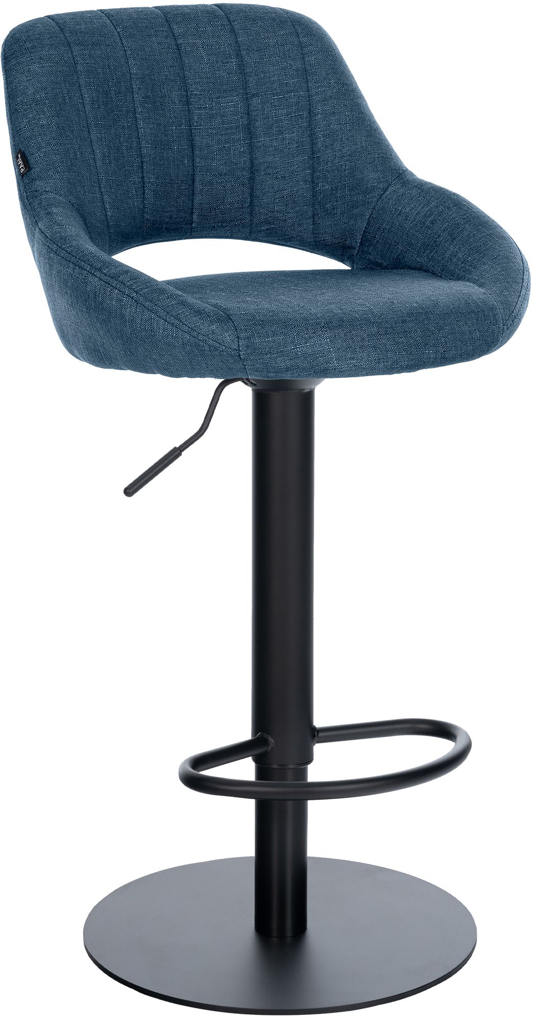 Sgabello da bar Milet nero con base extra pesante