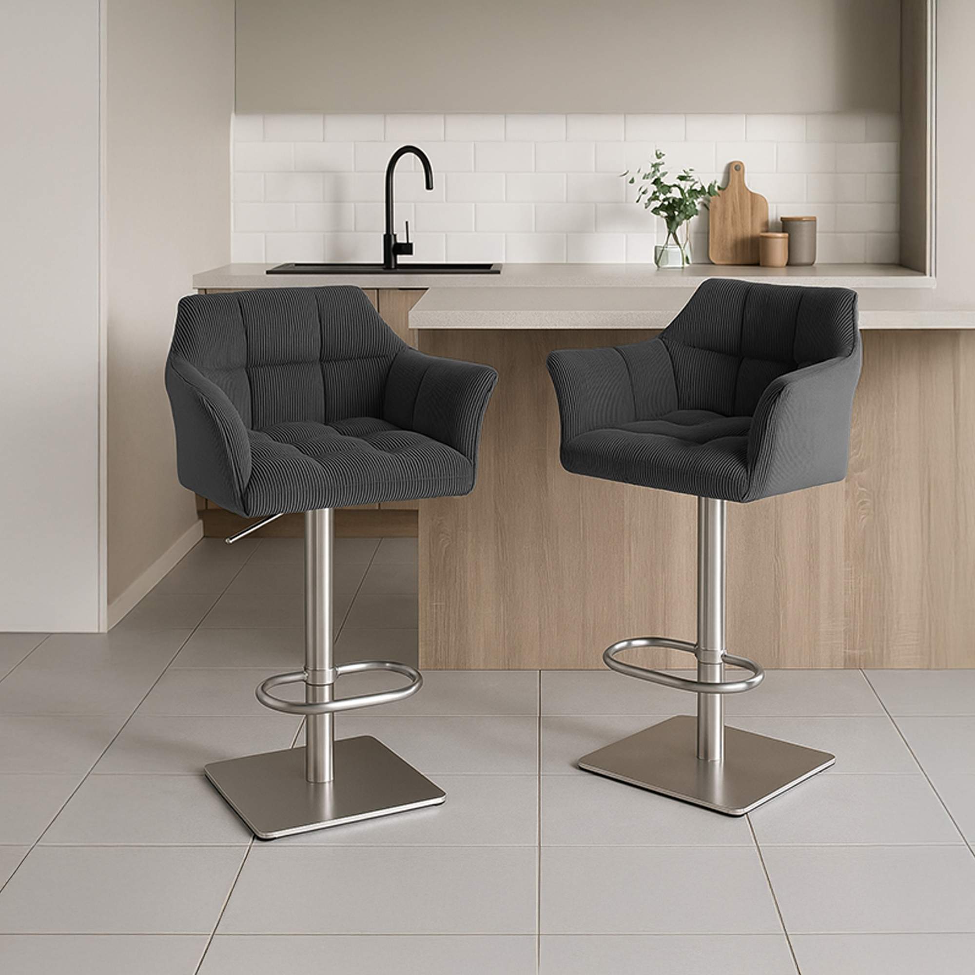 Sgabello Bar Damaso Cord