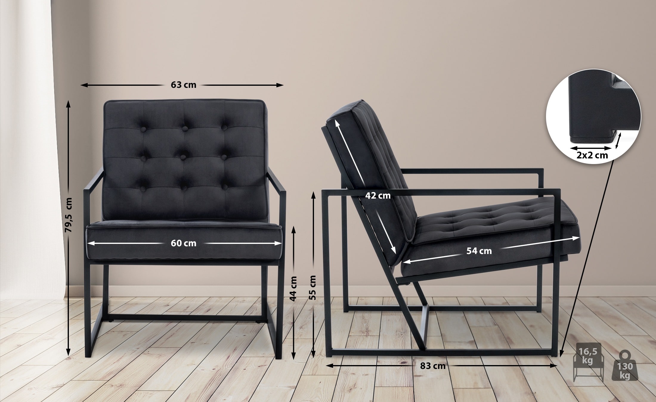 Lounger Avon Velvet