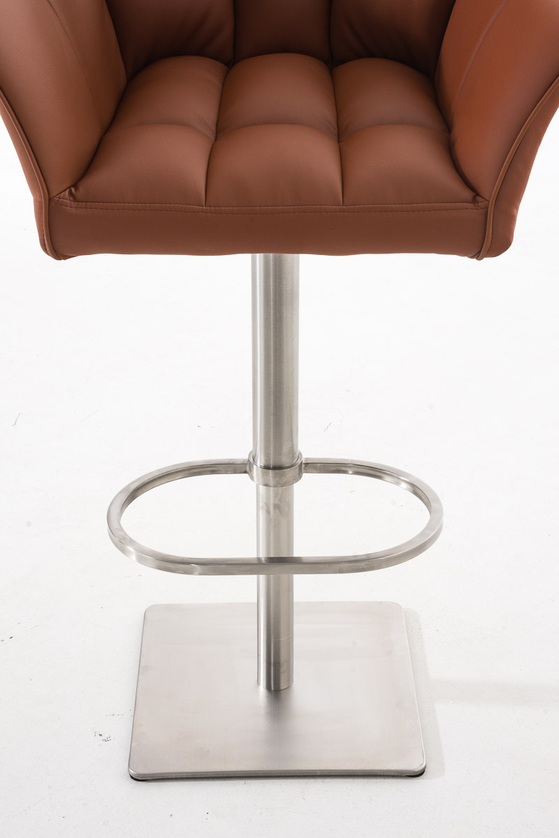 Sgabello da bar Damaso con rivestimento in similpelle