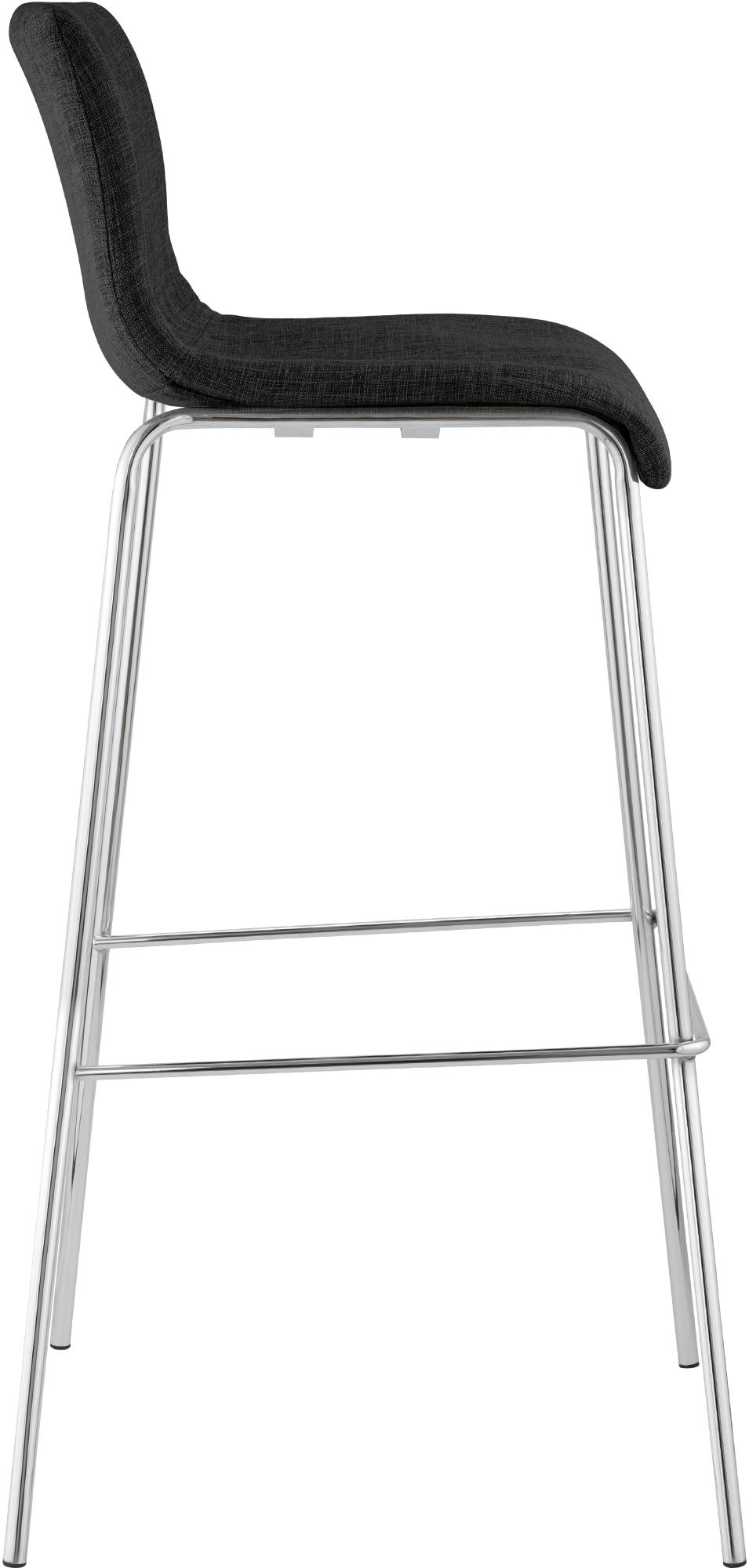 Set da 2 sgabelli da bar Hover in tessuto con base a 4 gambe