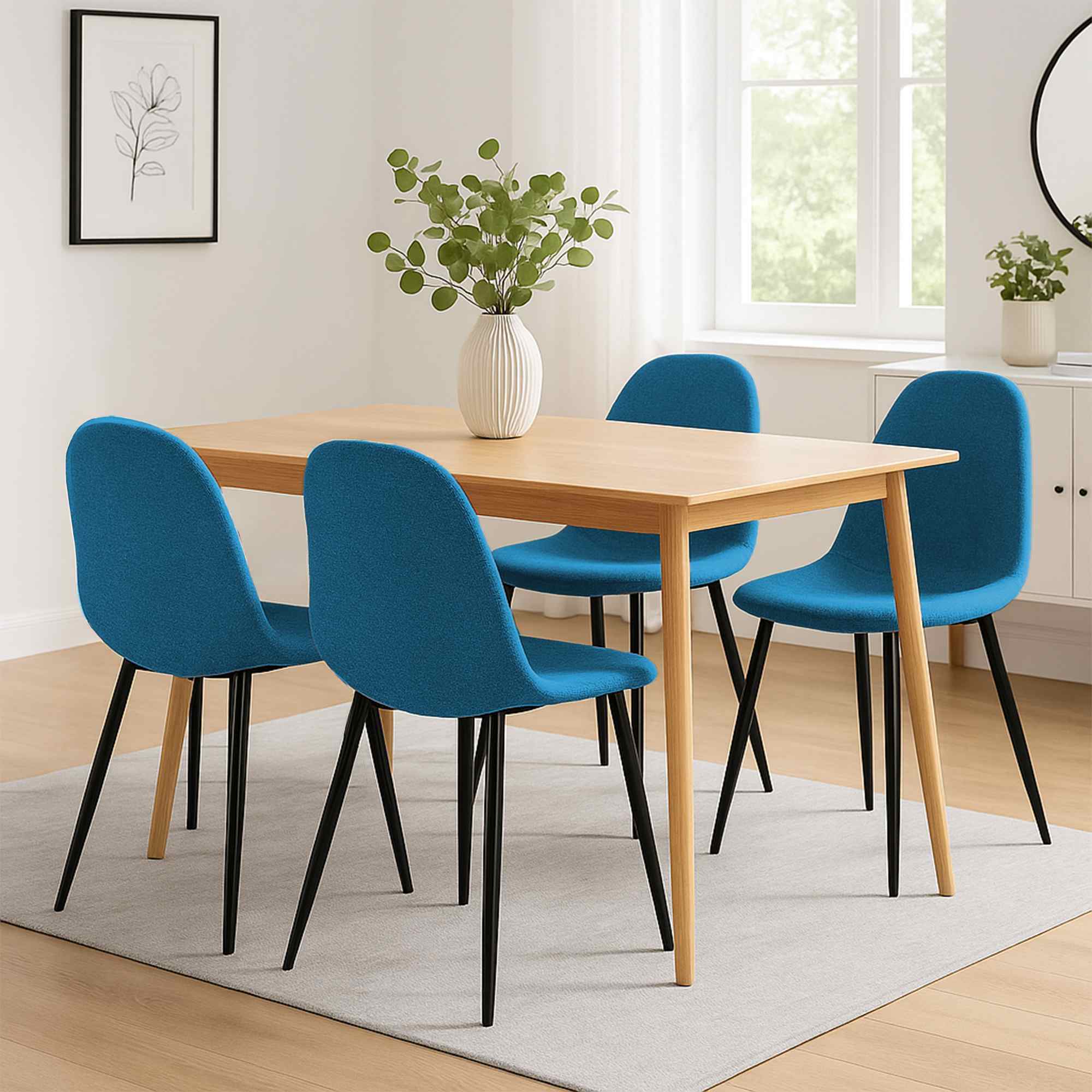 Set di 4 sedie da pranzo Napier