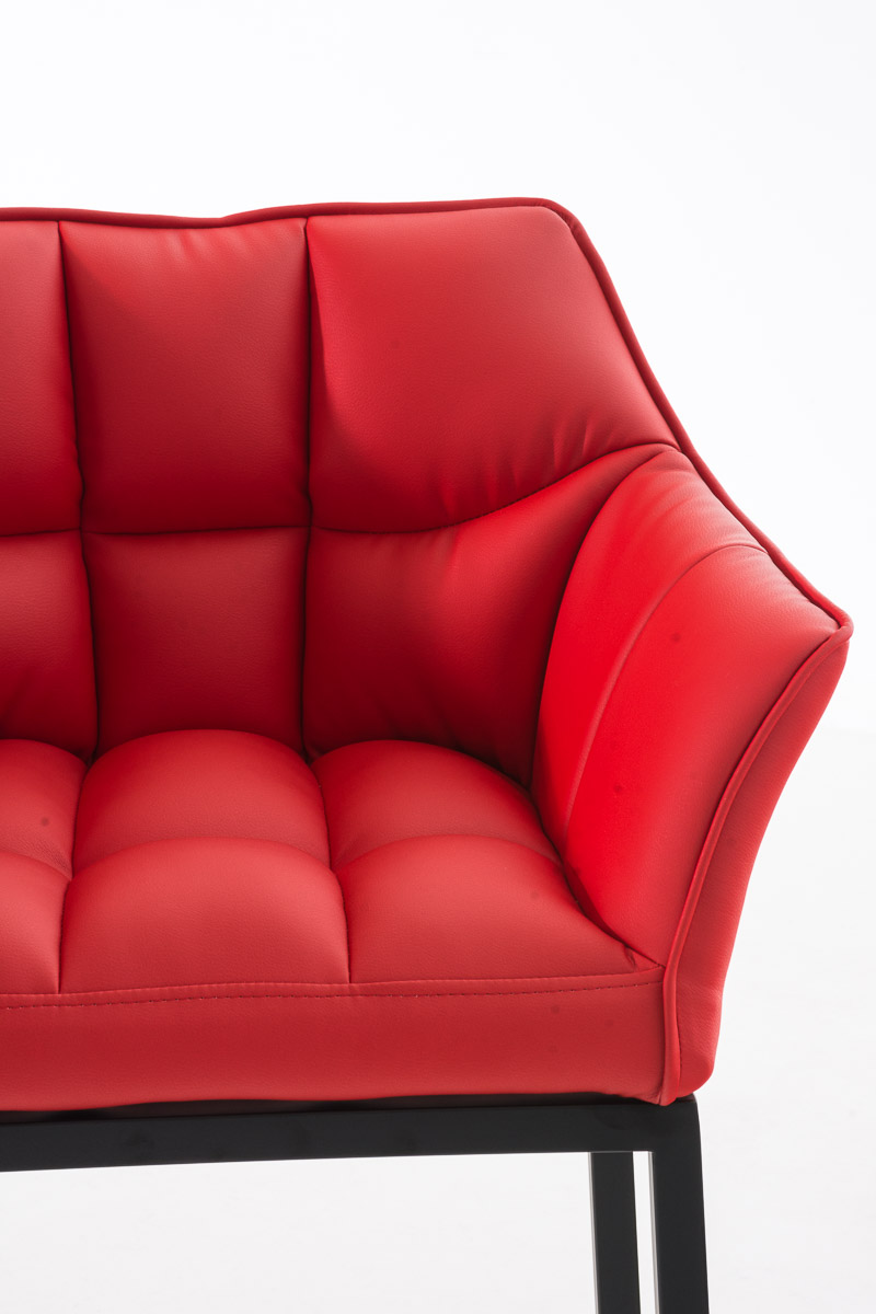 Sgabello da Bar Damaso in Similpelle con Base a Quattro Gambe