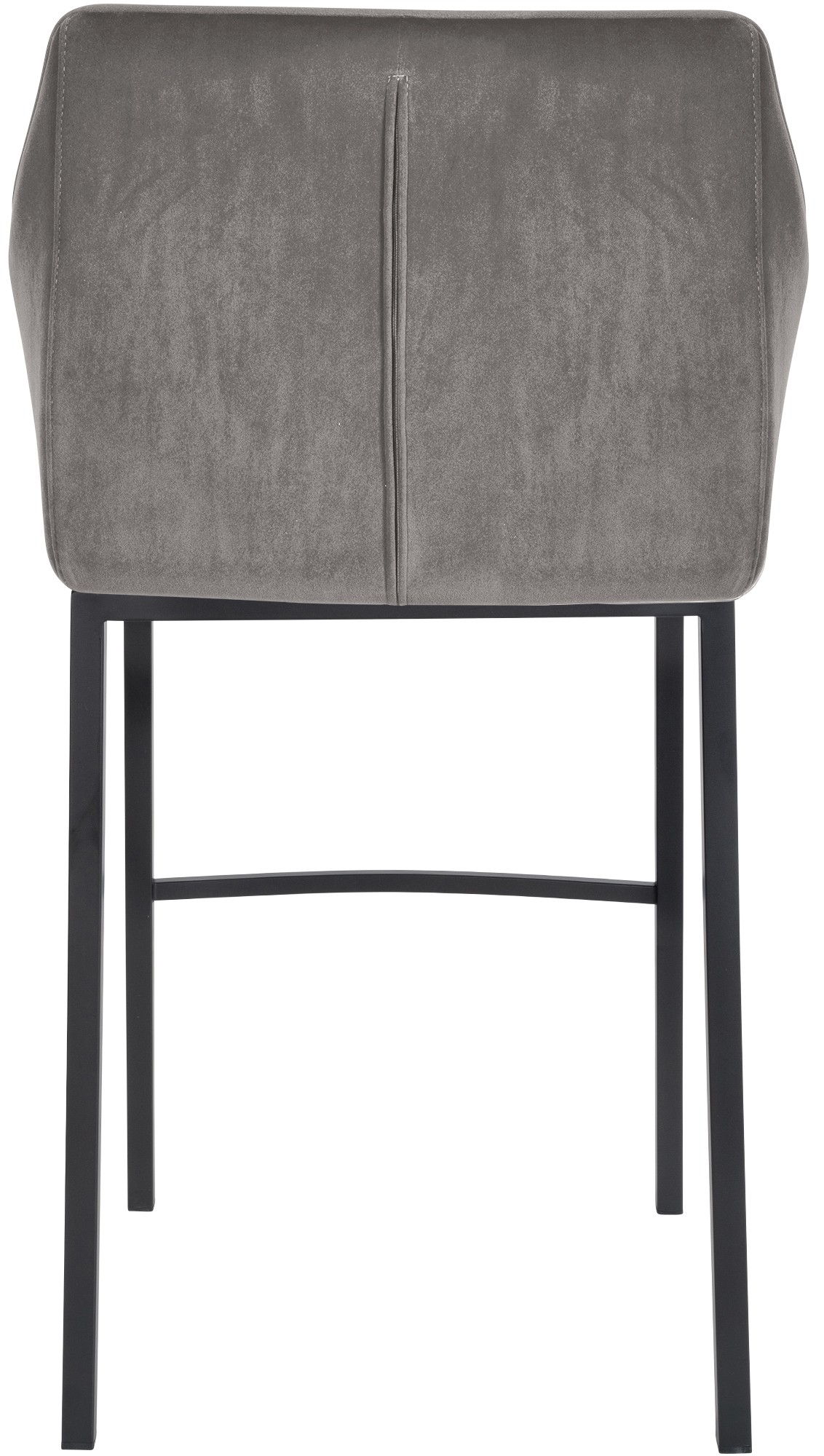 Set di 2 sgabelli bar Damaso in velluto con base a quattro gambe