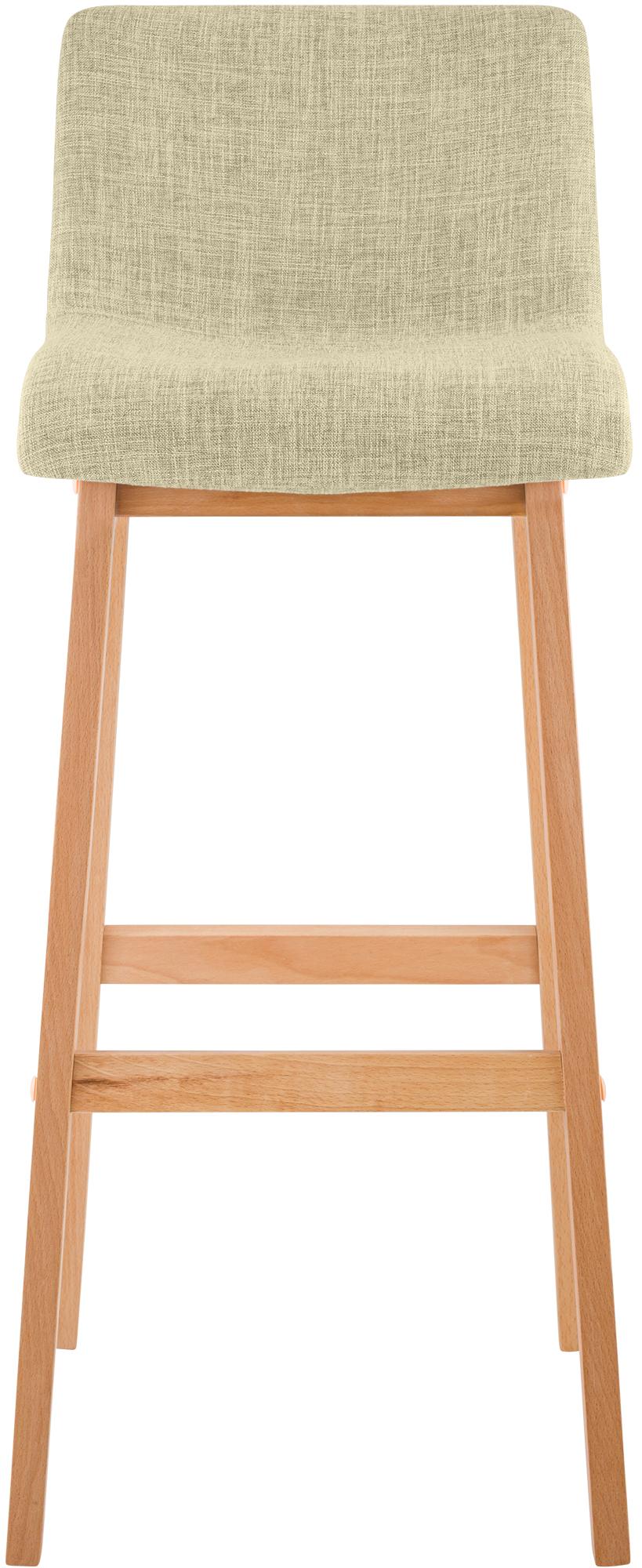 Sgabello da Bar Hover Tessuto Base a Quattro Gambe Natura