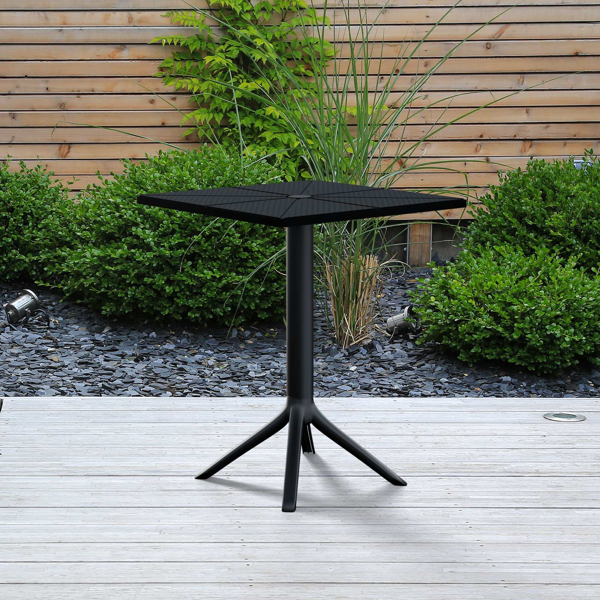 Tavolo da giardino Nuvela 60 x 60 cm Resistente alle intemperie, ai raggi UV, facile da pulire