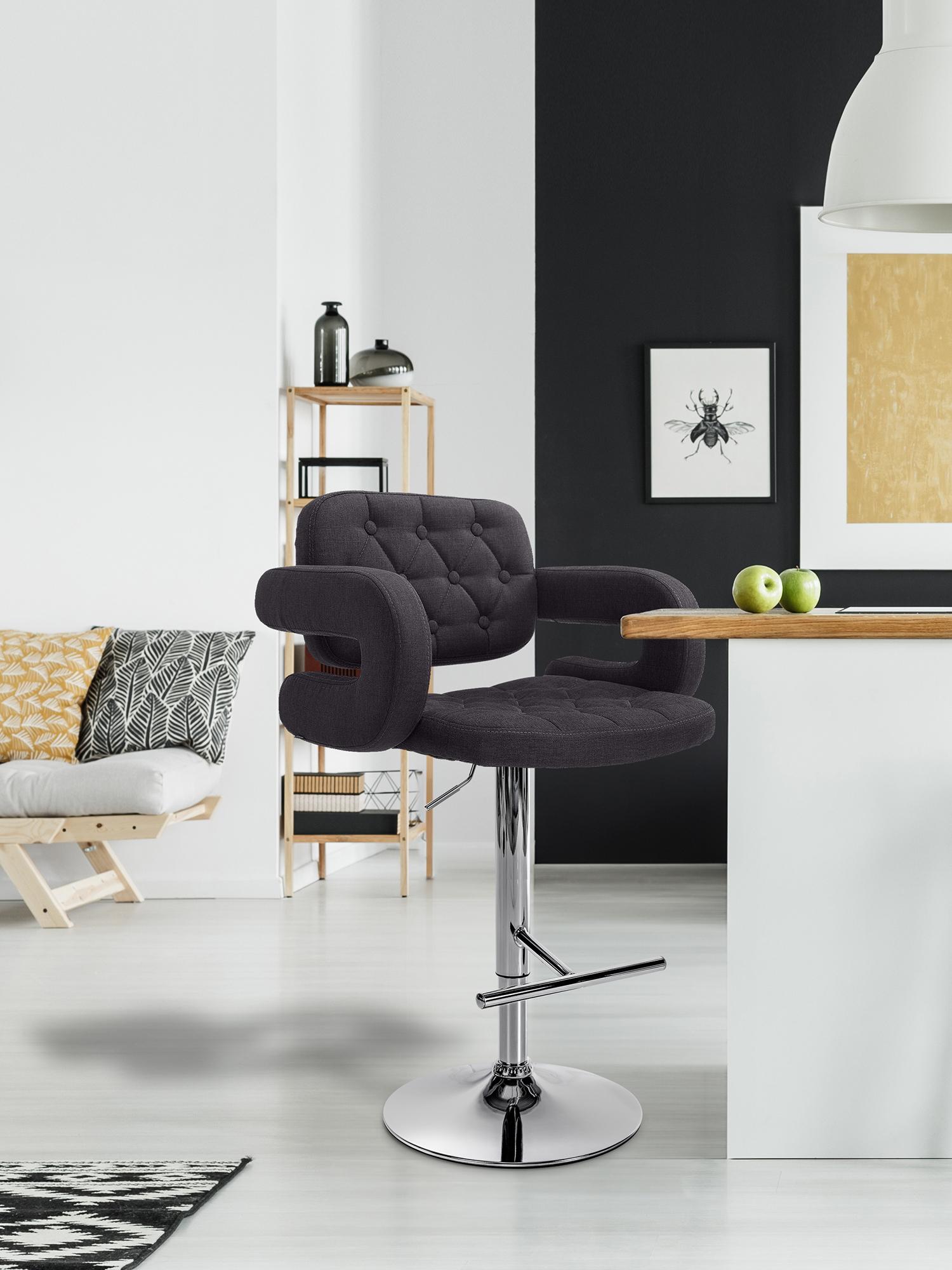 Set 2 Sgabelli Design Dublin In Tessuto