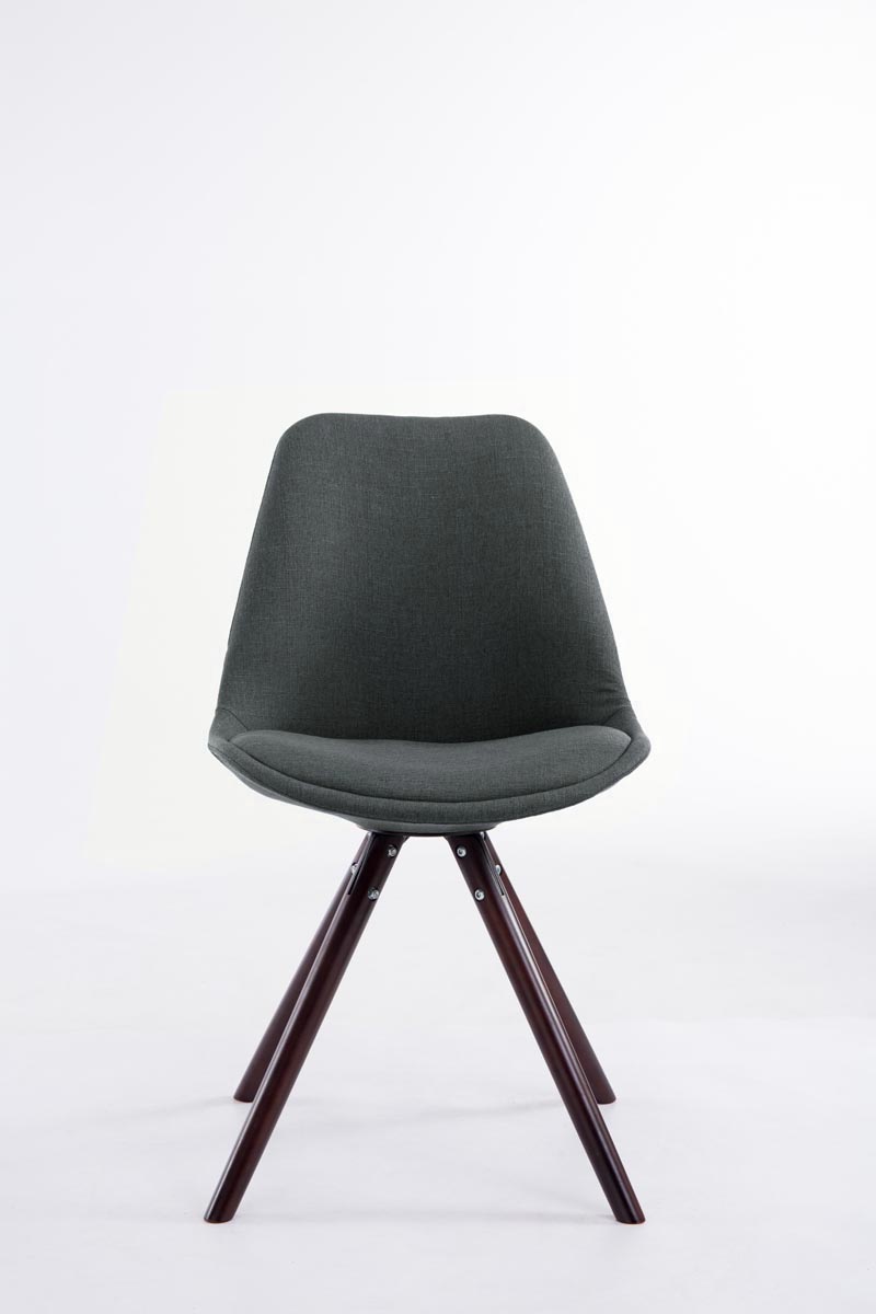 Sedia Toulouse in stoffa gambe tonde
