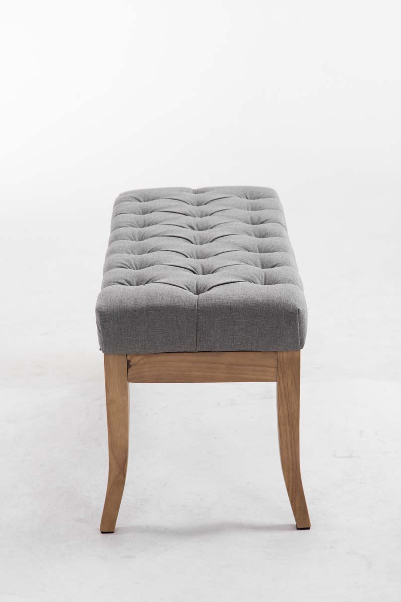 Panca design RAMSES in legno chiaro antico tessuto