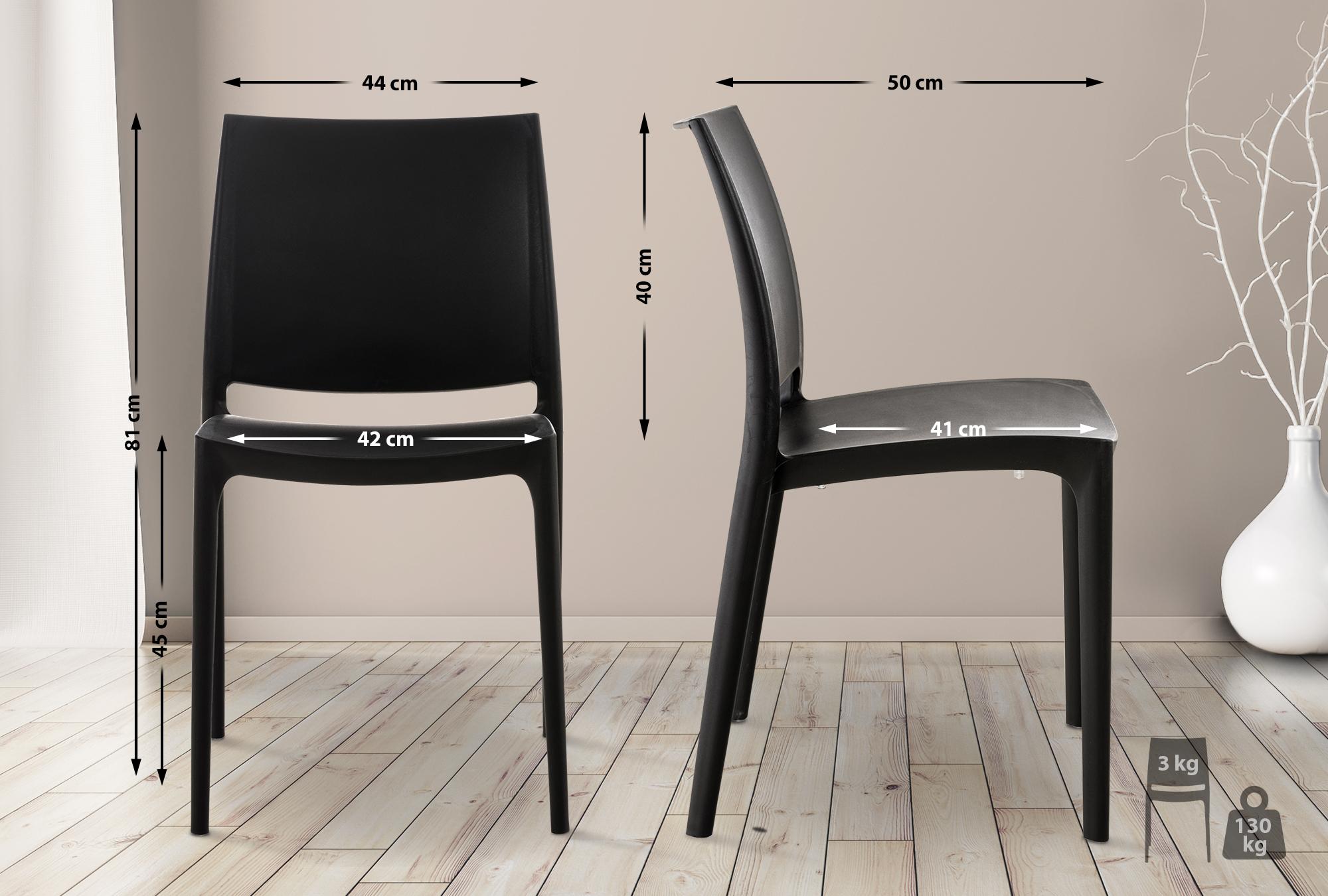 Sedia outdoor Maya impilabile