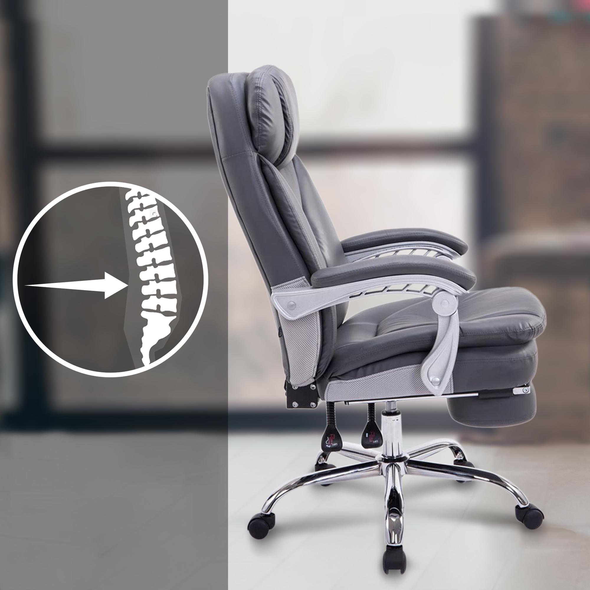 Sedia da ufficio XL Troy in similpelle