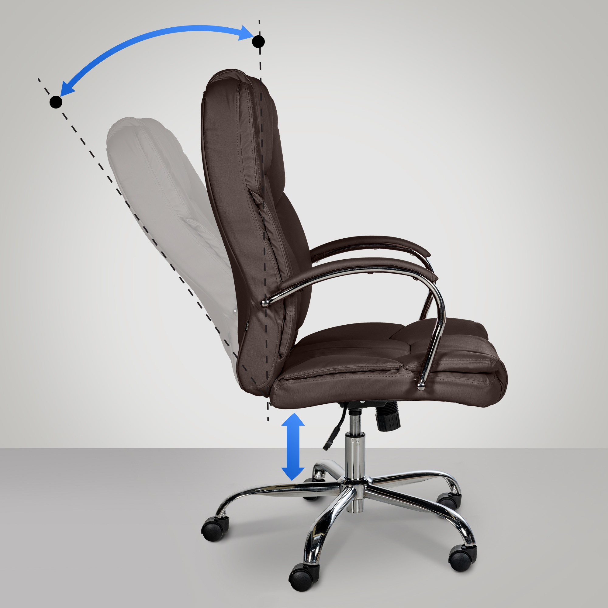 Poltrona ufficio XXL Xanthos in similpelle