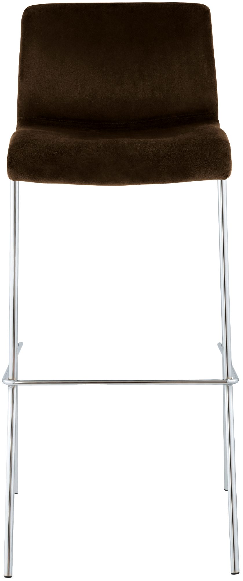 Sgabello da Bar Hover, Velluto, Gambe Cromate