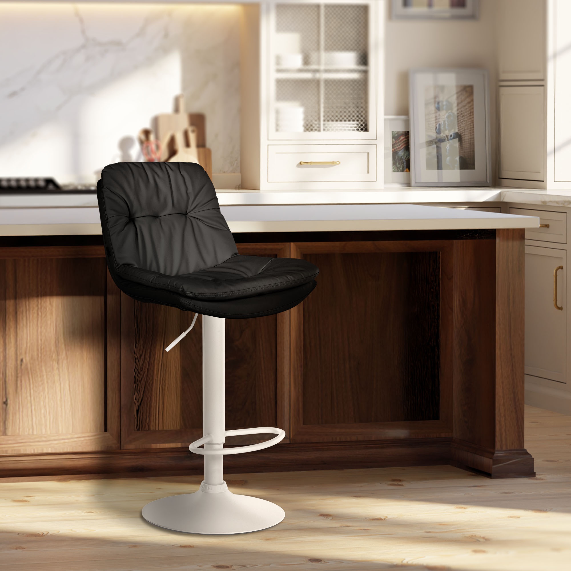 Sgabello da bar in similpelle Laurel