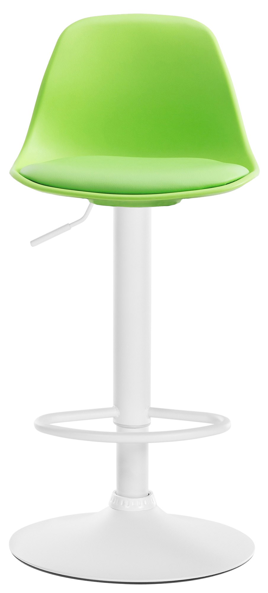 Sgabello di design KIEL in polipropilene e similpelle