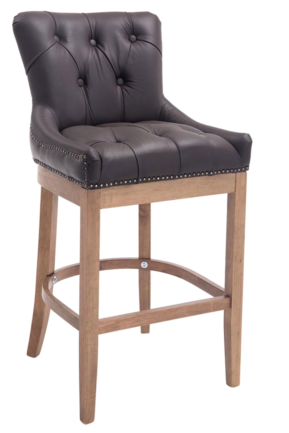 Set 2 sgabelli Lakewood in vera pelle